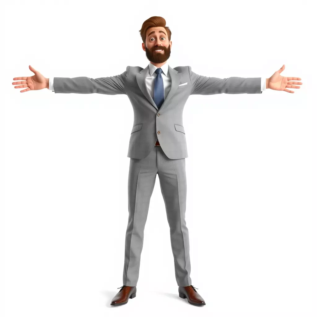 Businessman Character Model Pack with Suit and Tie Low-poly 3D model_2