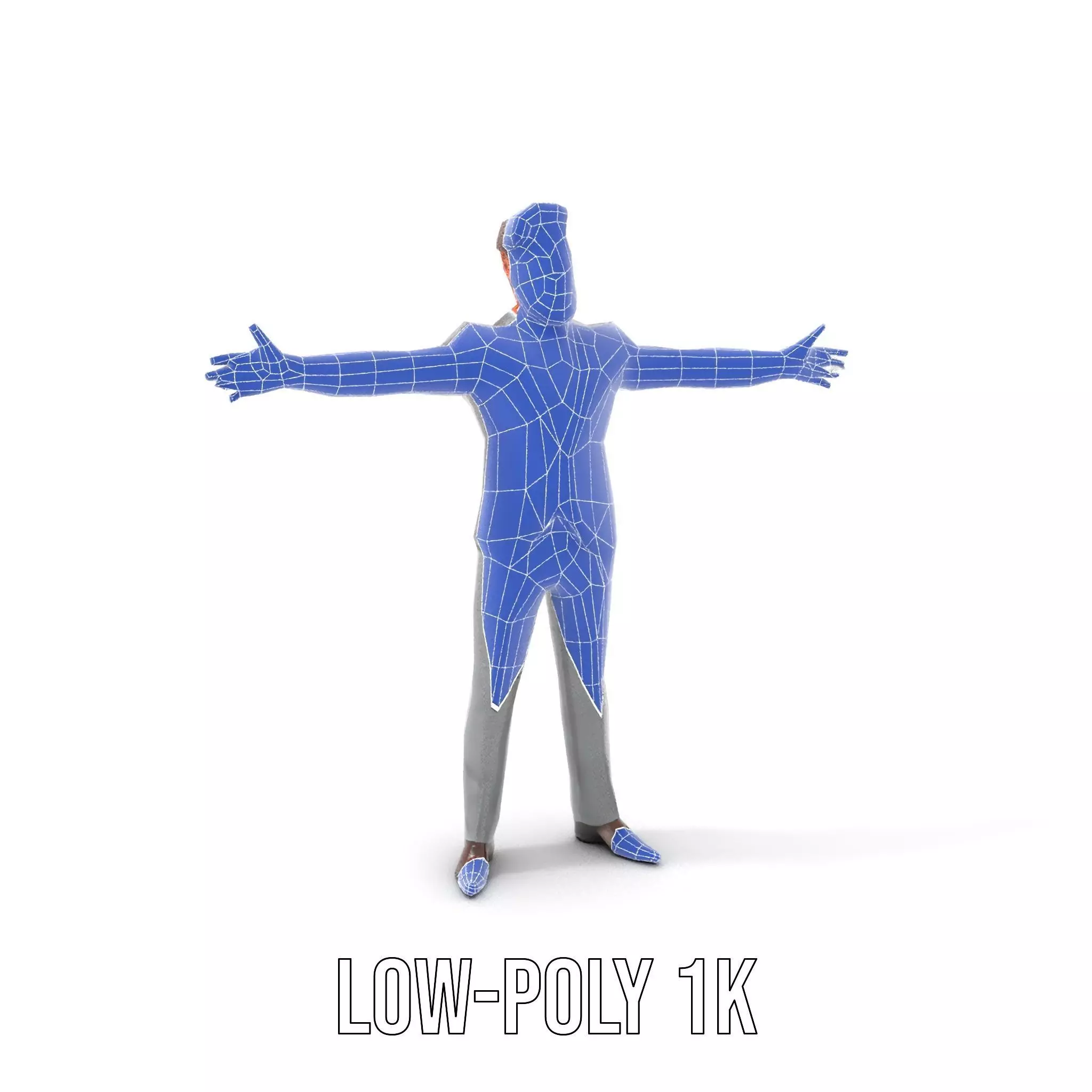 Businessman Character Model Pack with Suit and Tie Low-poly 3D model_13