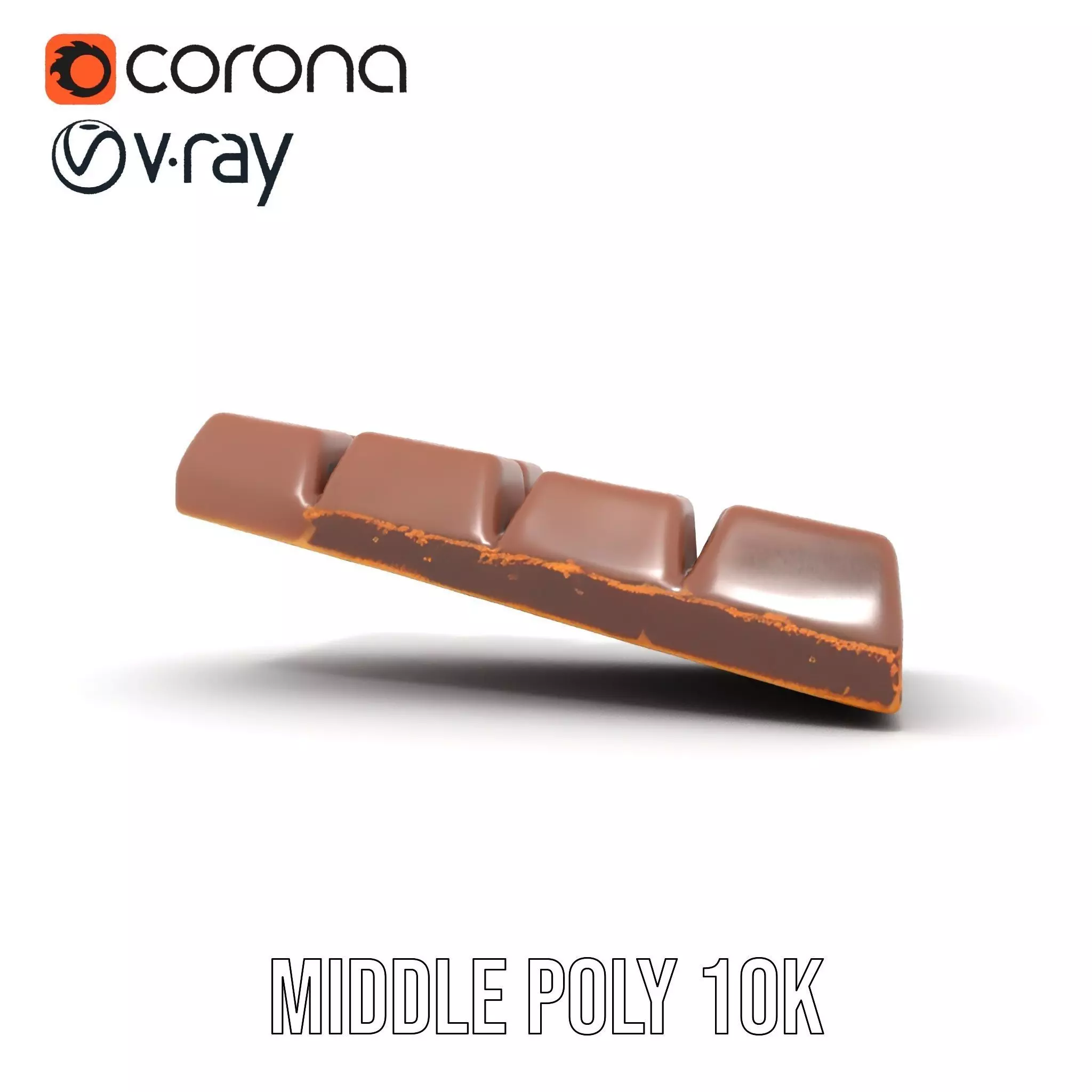 Chocolate Bar with Coffee Beans model pack Low-poly 3D model_15
