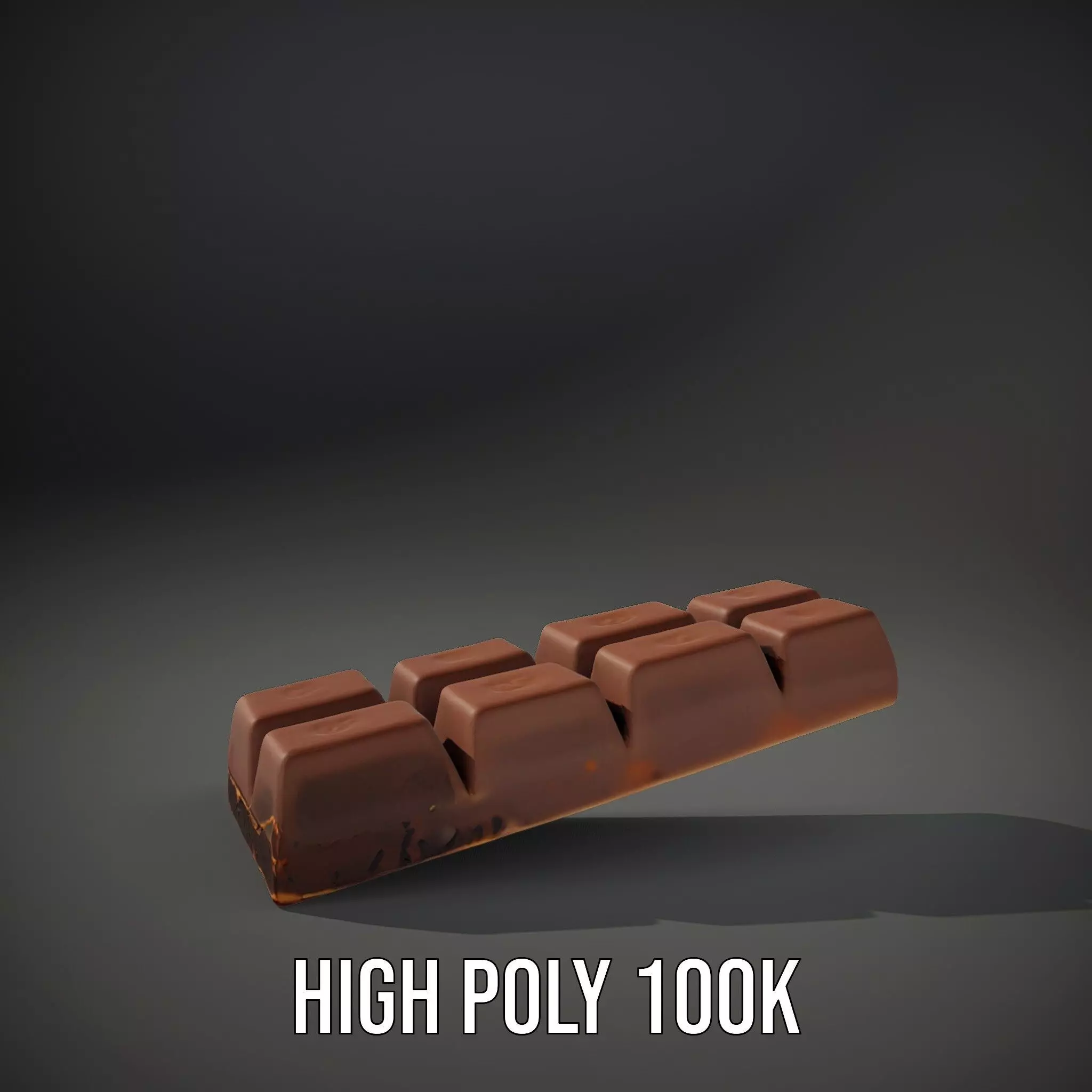Chocolate Bar with Coffee Beans model pack Low-poly 3D model_8
