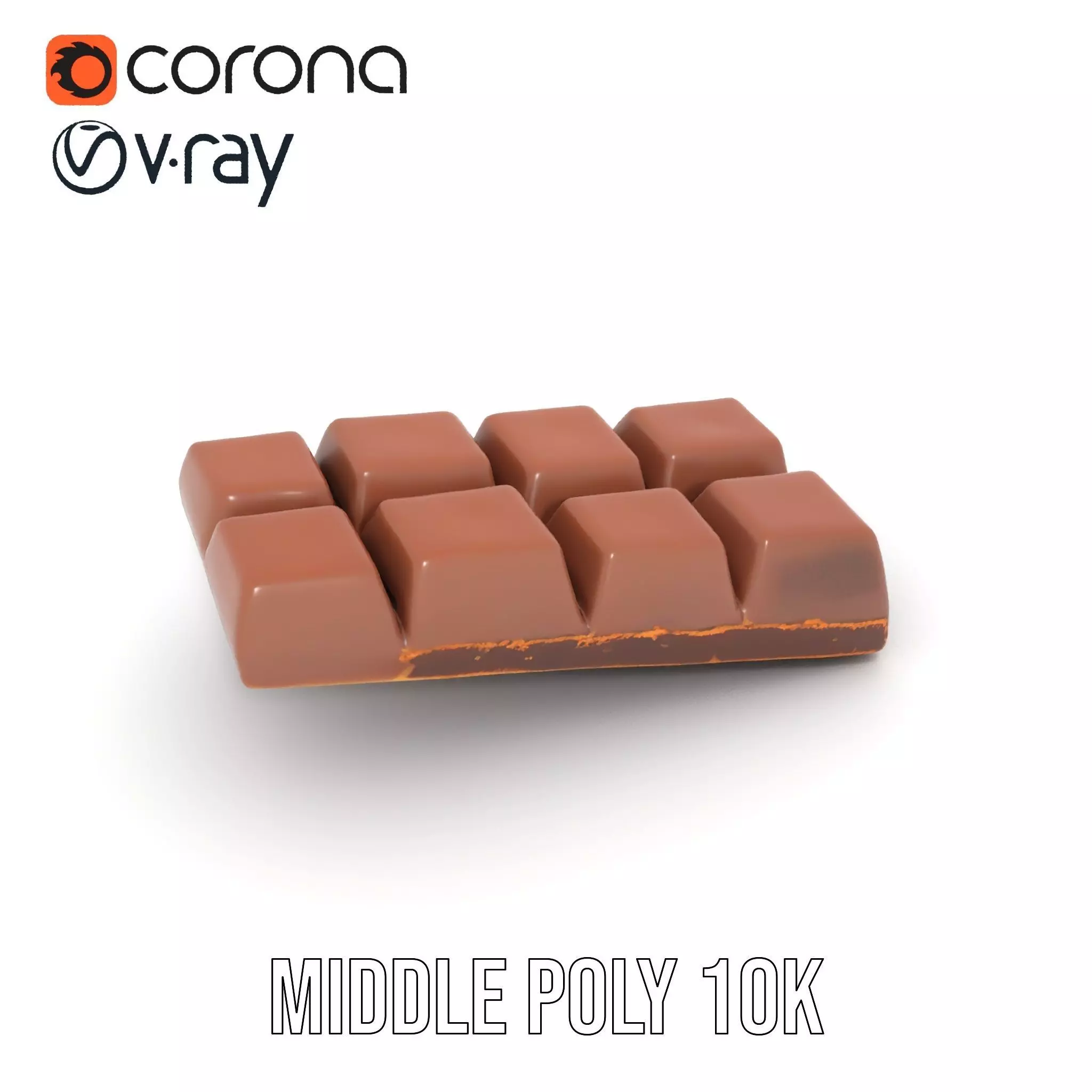 Chocolate Bar with Coffee Beans model pack Low-poly 3D model_13