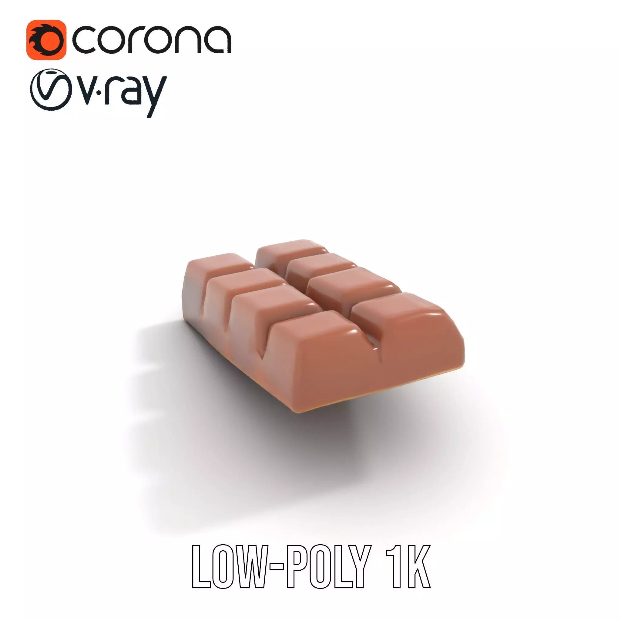 Chocolate Bar with Coffee Beans model pack Low-poly 3D model_14