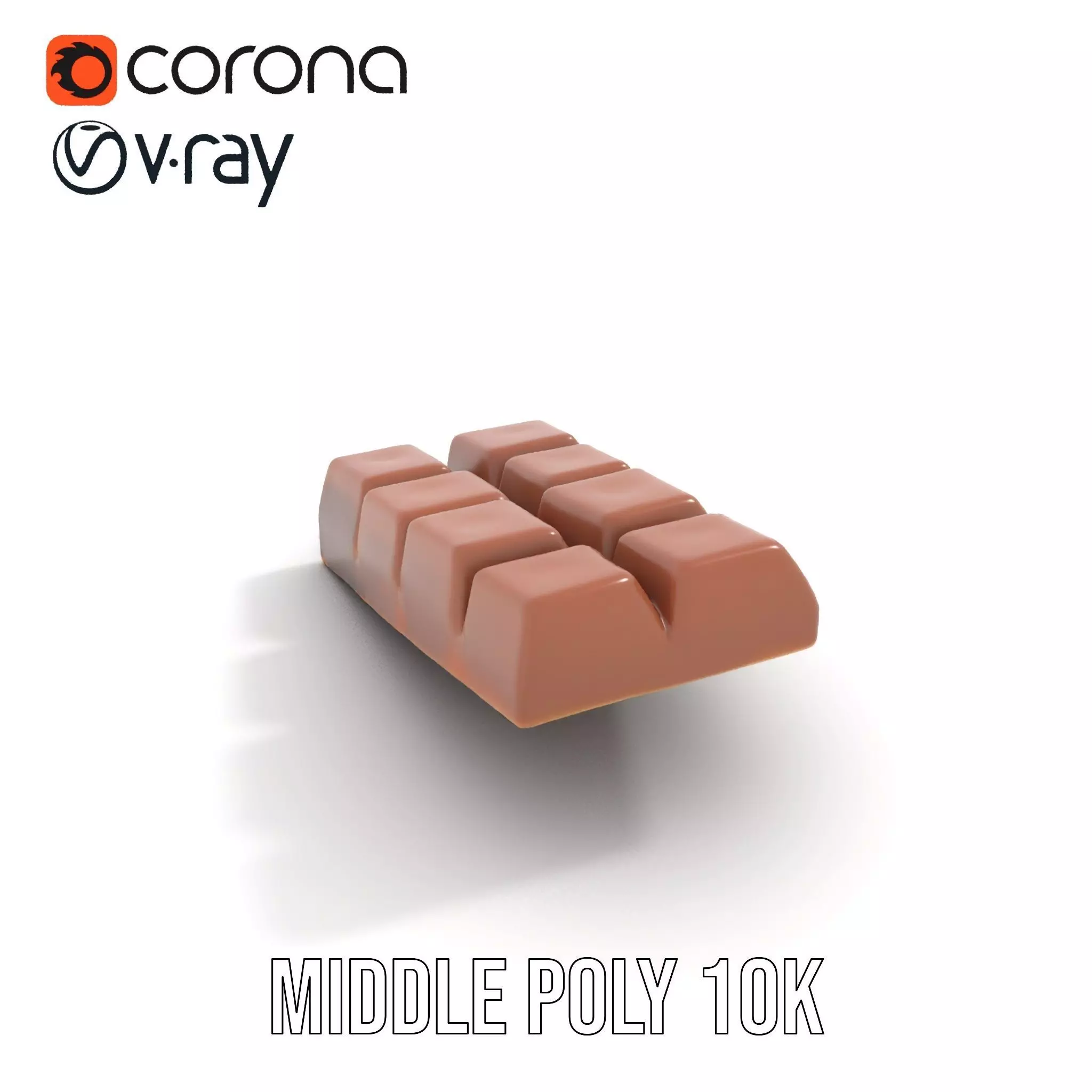 Chocolate Bar with Coffee Beans model pack Low-poly 3D model_5