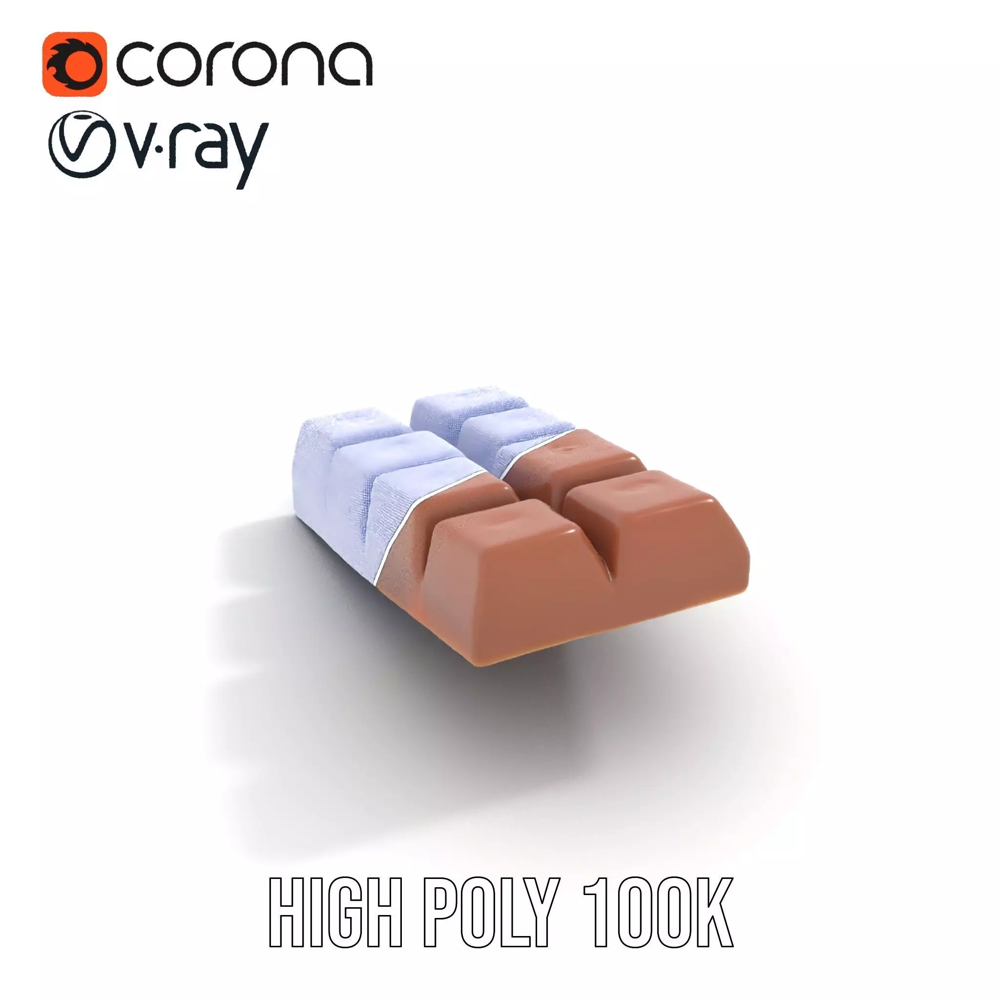 Chocolate Bar with Coffee Beans model pack Low-poly 3D model_29