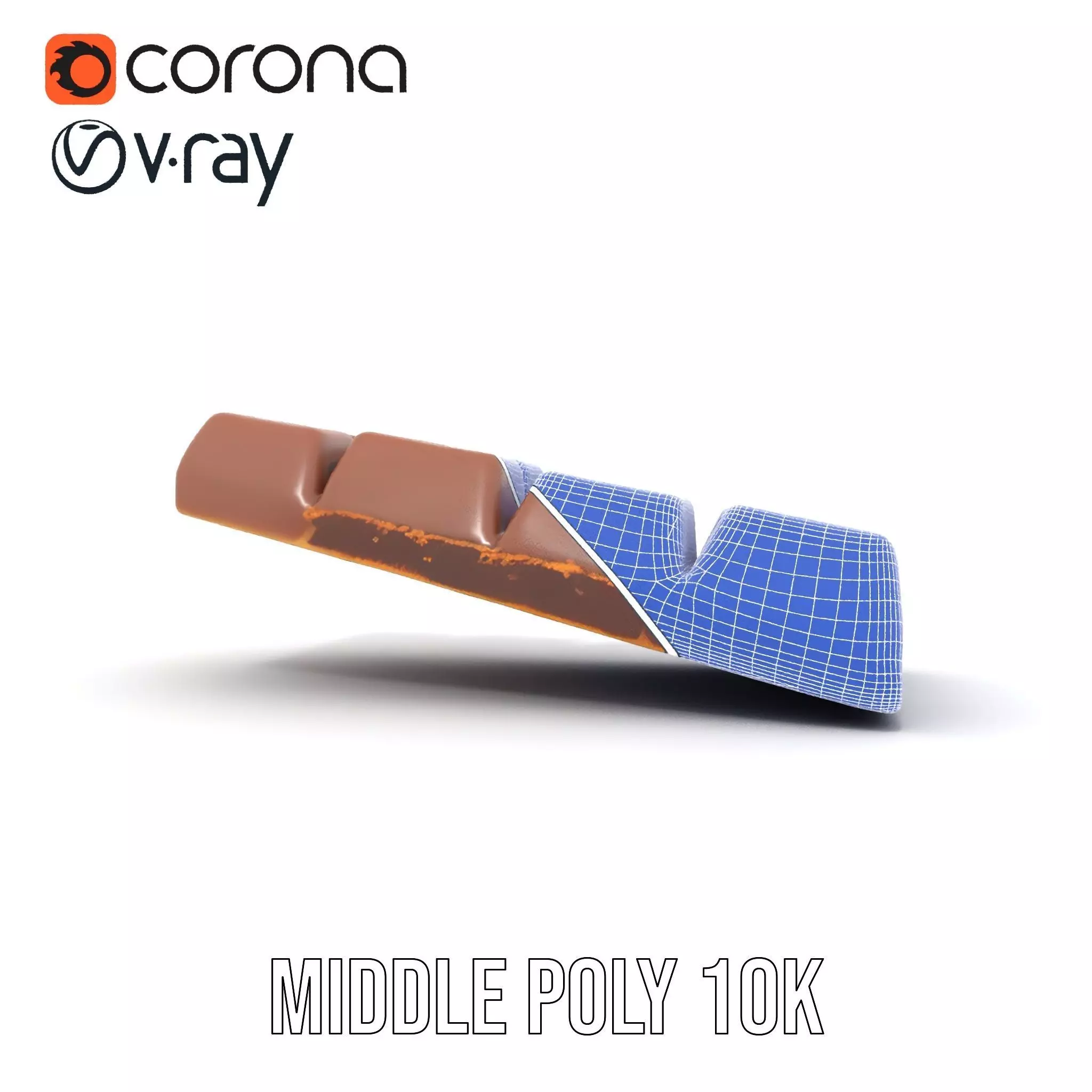 Chocolate Bar with Coffee Beans model pack Low-poly 3D model_27