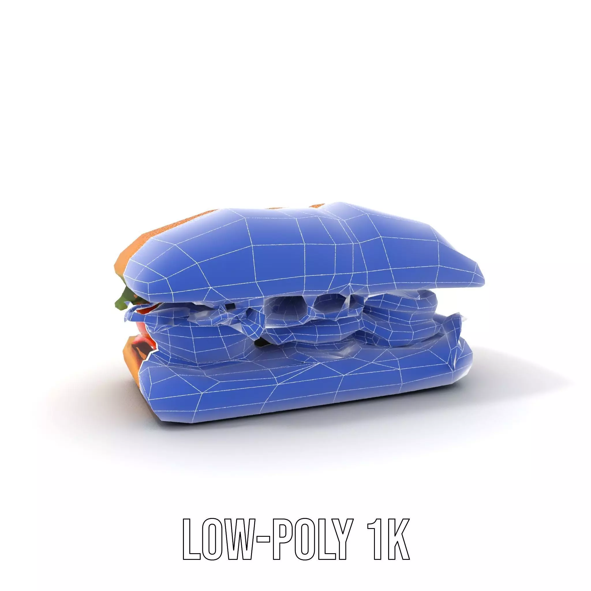 Fresh Sandwich Model Pack with Assorted Ingredients Low-poly 3D model_16