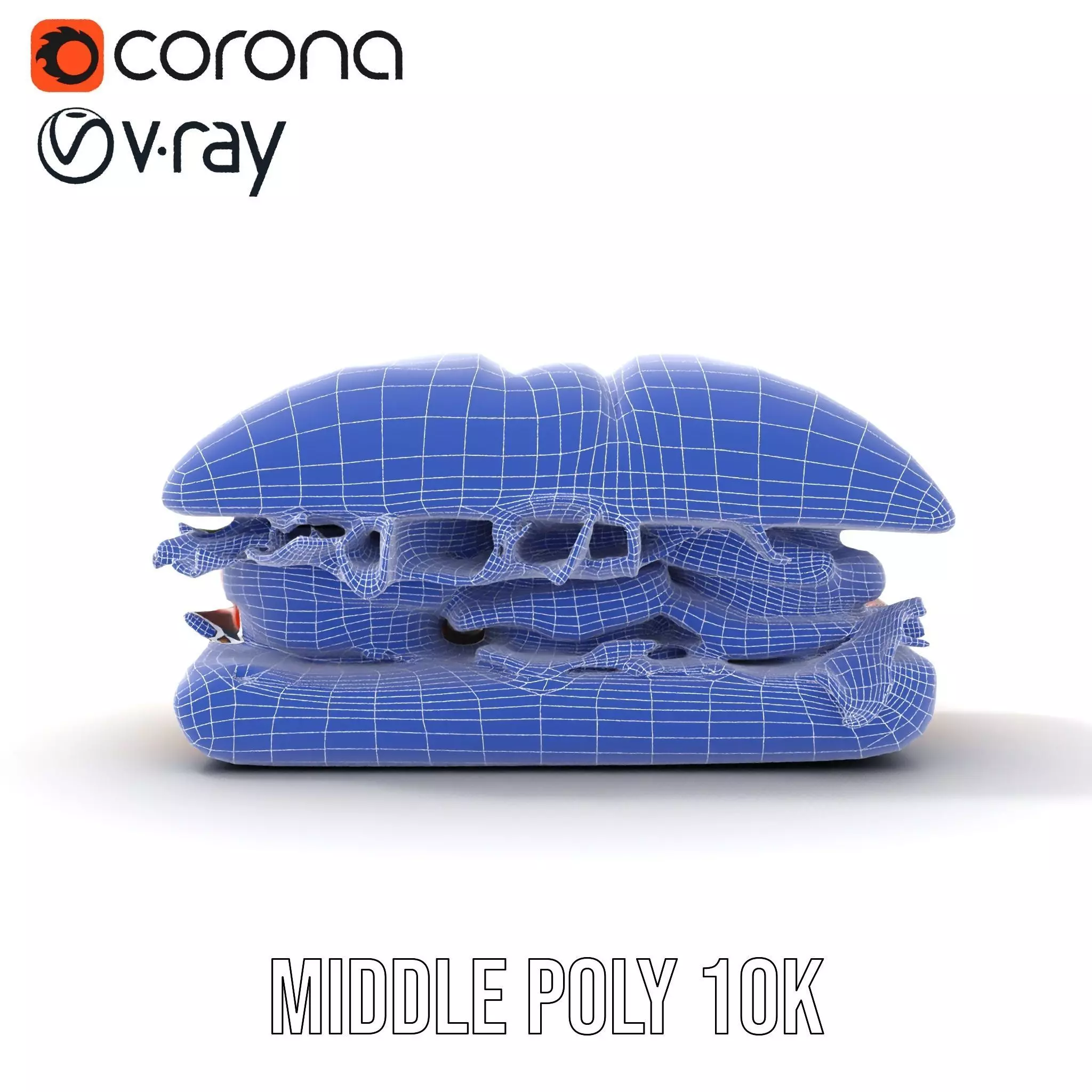 Fresh Sandwich Model Pack with Assorted Ingredients Low-poly 3D model_18