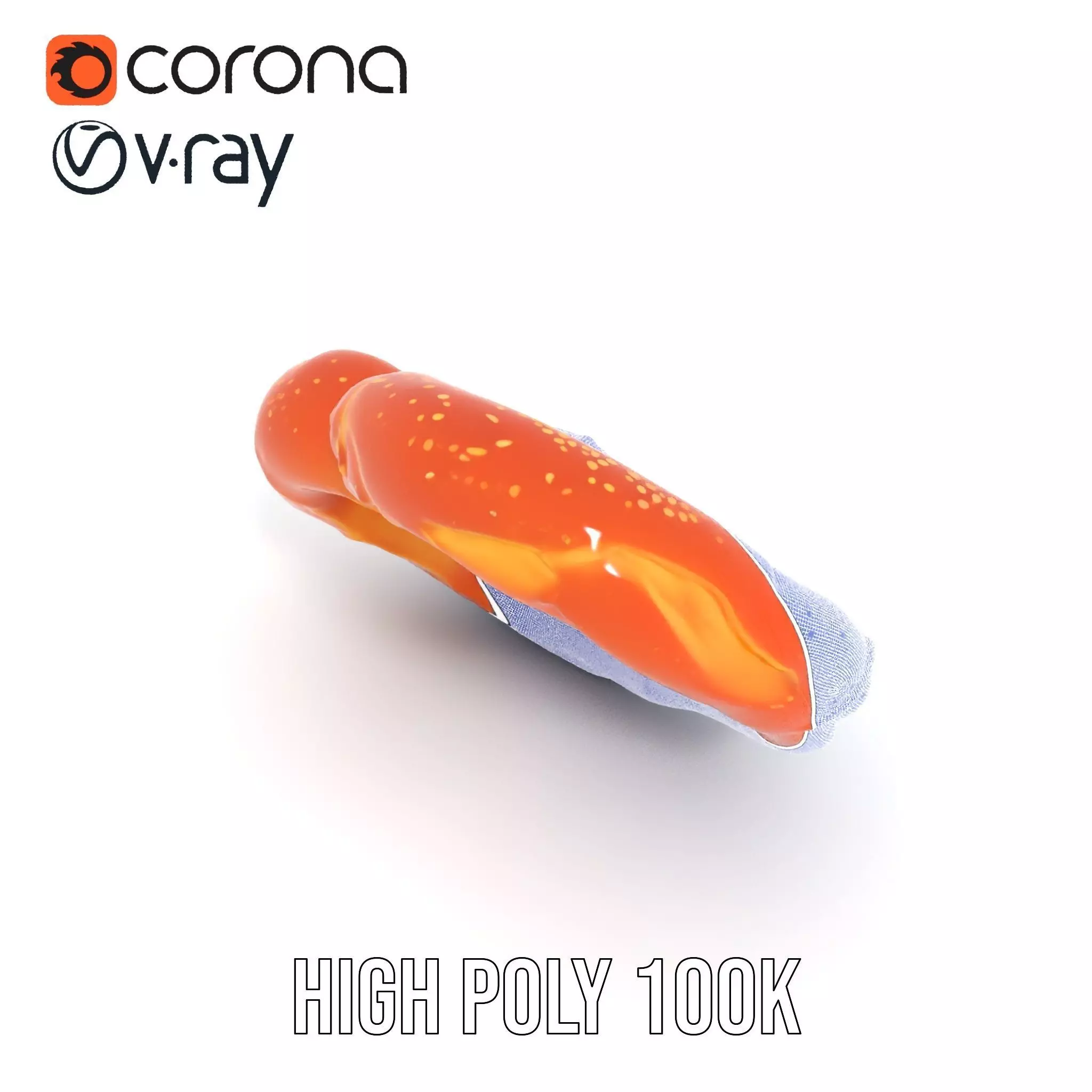 Realistic Pretzel Model Pack with PBR Textures Low-poly 3D model_34