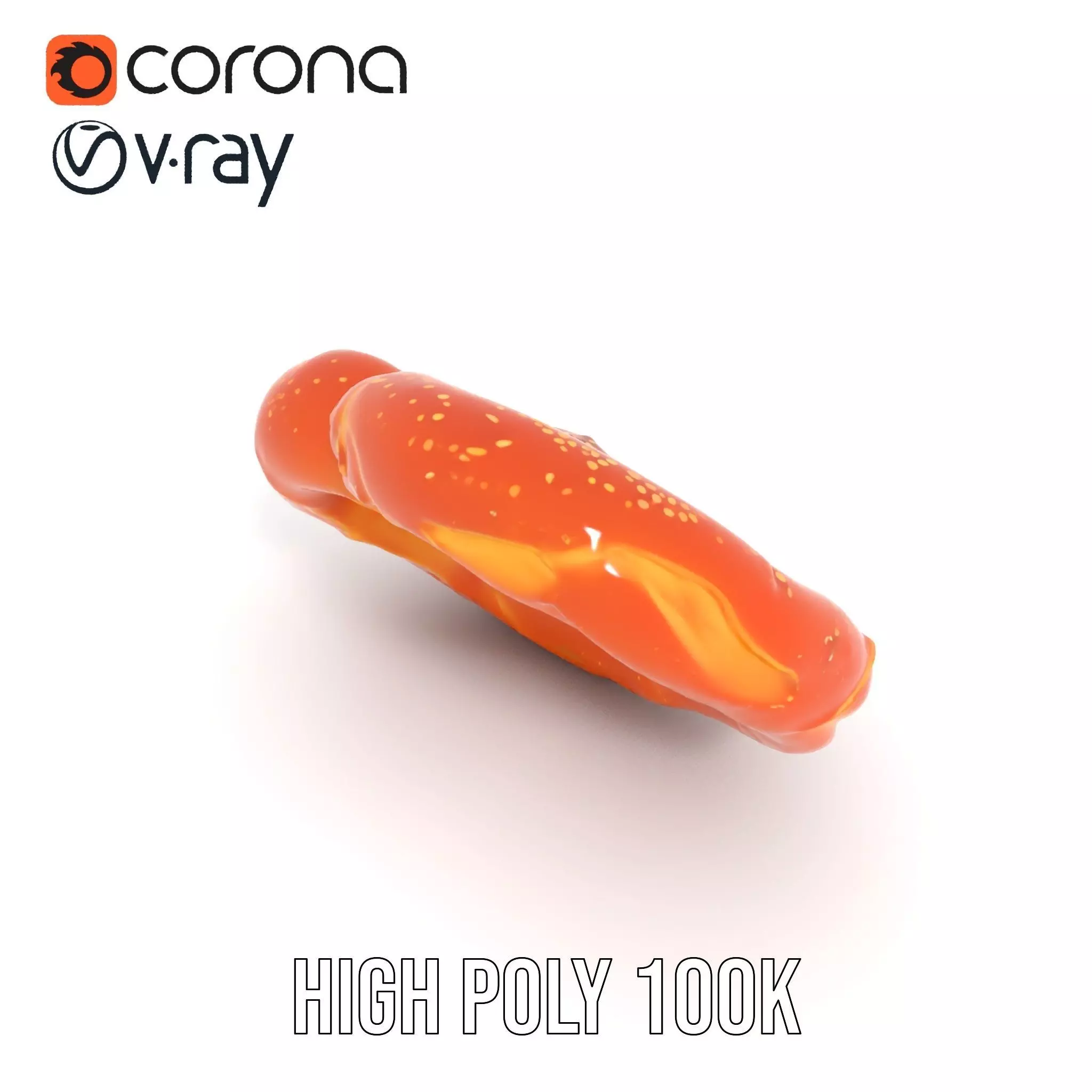 Realistic Pretzel Model Pack with PBR Textures Low-poly 3D model_9