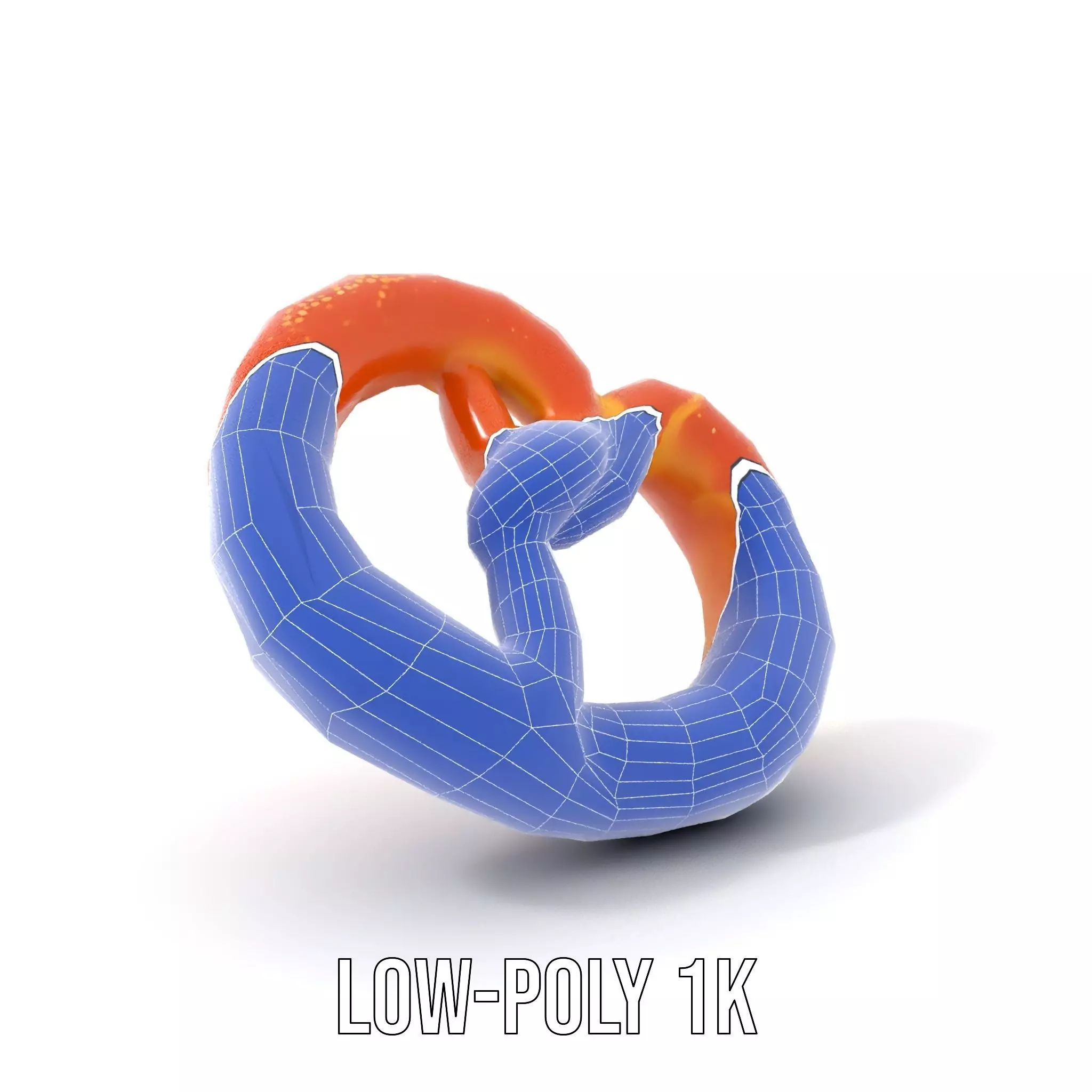Realistic Pretzel Model Pack with PBR Textures Low-poly 3D model_14