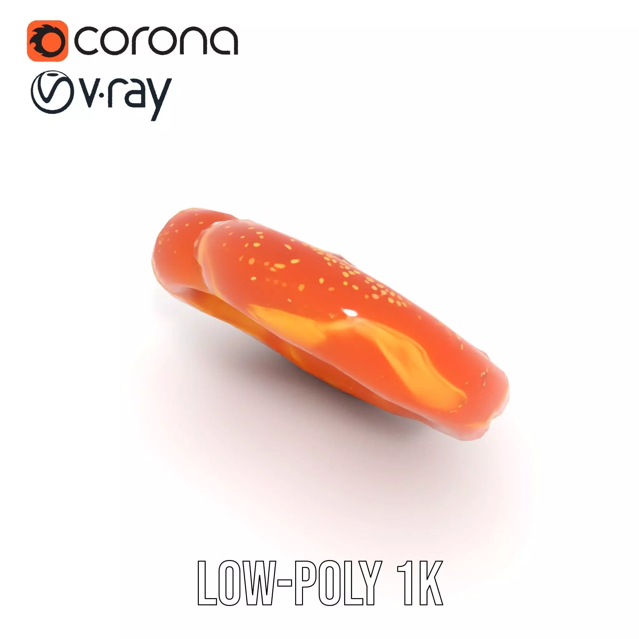 Realistic Pretzel Model Pack with PBR Textures Low-poly 3D model_11