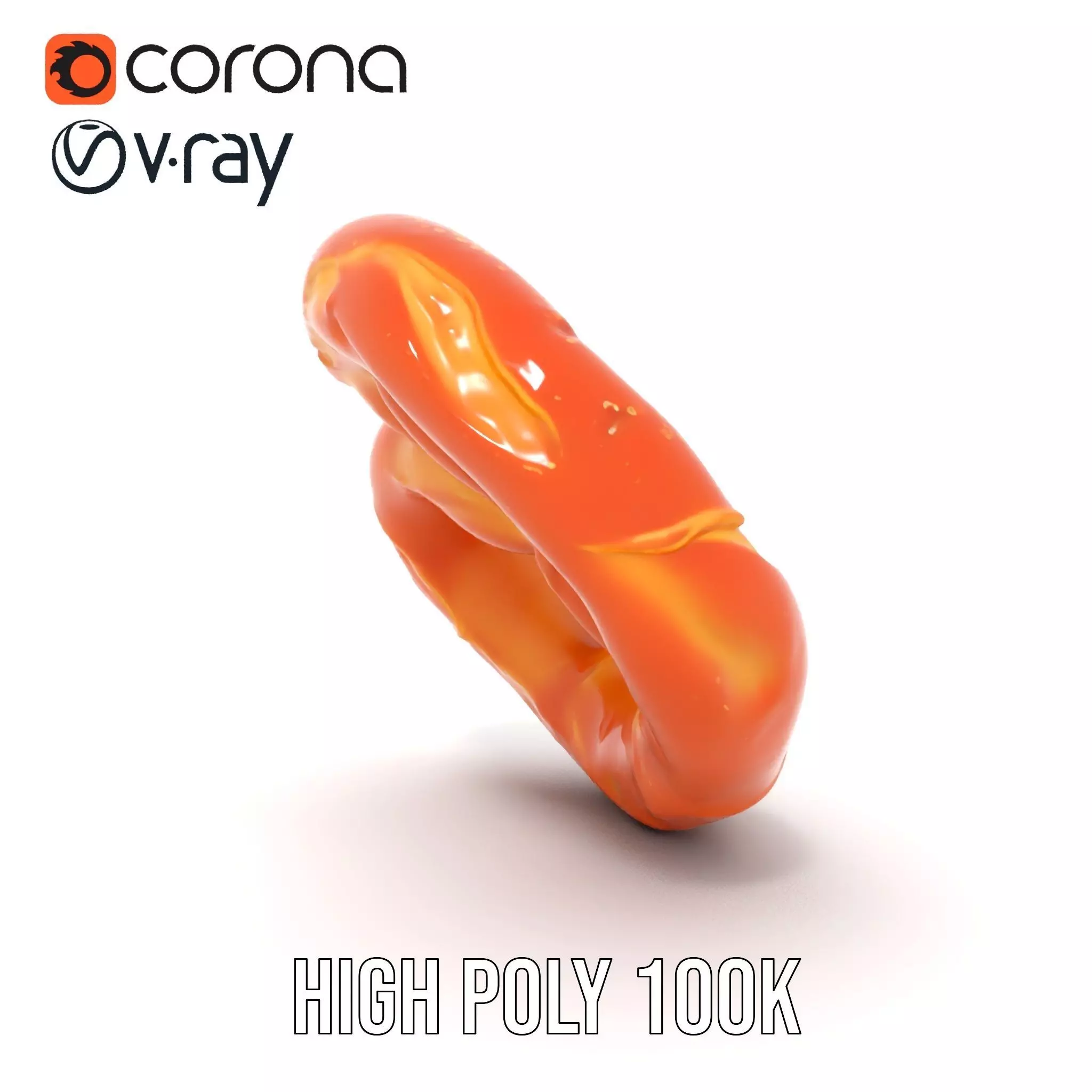 Realistic Pretzel Model Pack with PBR Textures Low-poly 3D model_18