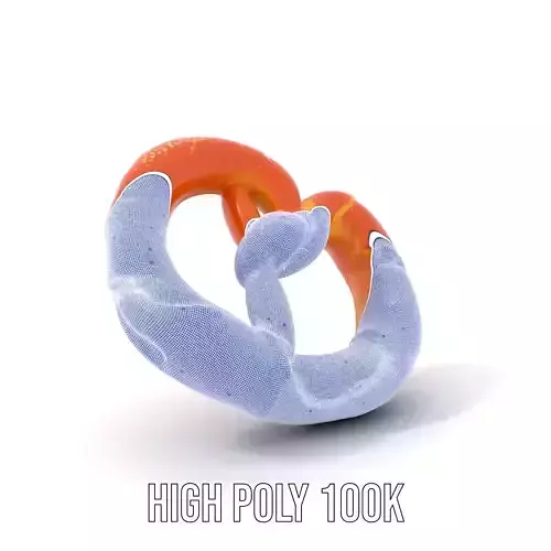 Realistic Pretzel Model Pack with PBR Textures Low-poly 3D model 4