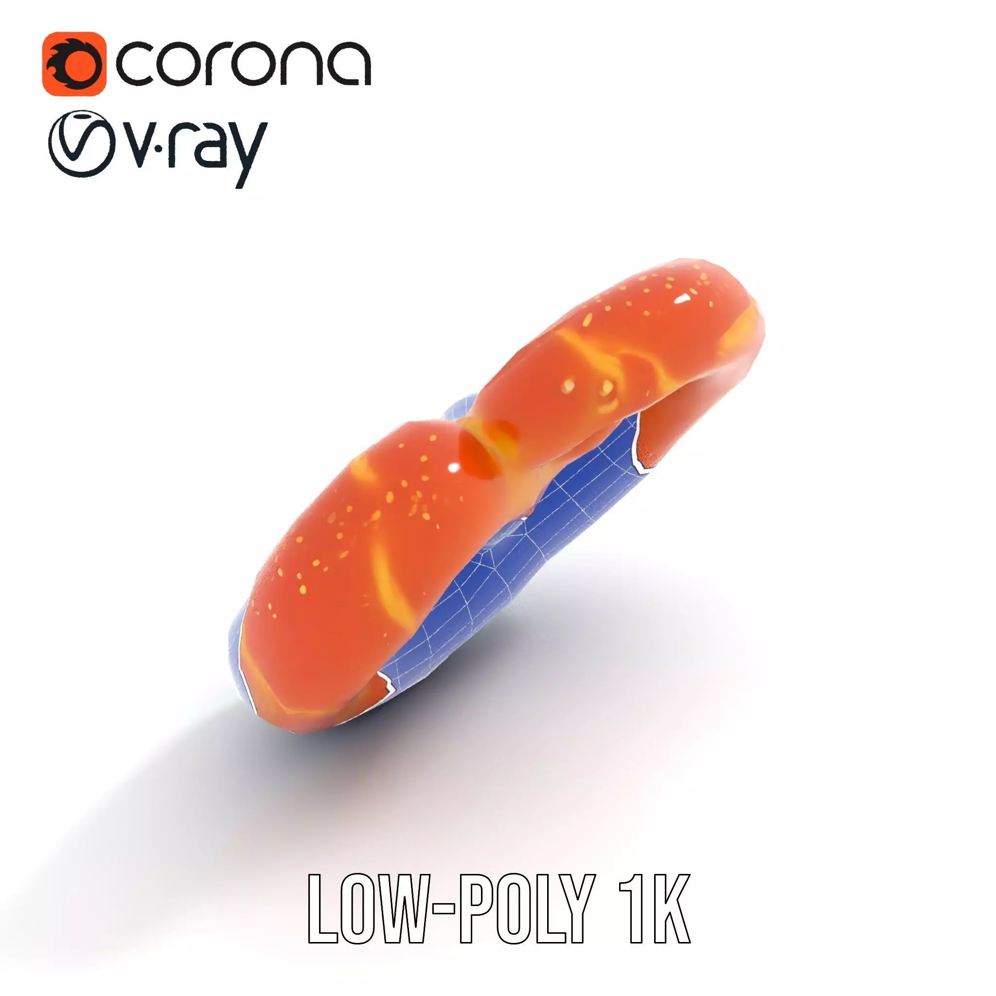 Realistic Pretzel Model Pack with PBR Textures Low-poly 3D model_20