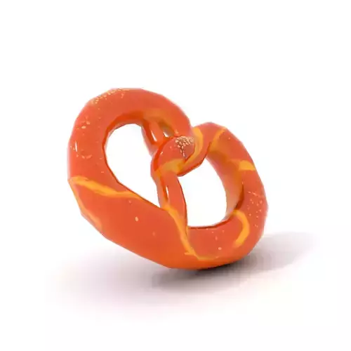 Realistic Pretzel Model Pack with PBR Textures Low-poly 3D model 7