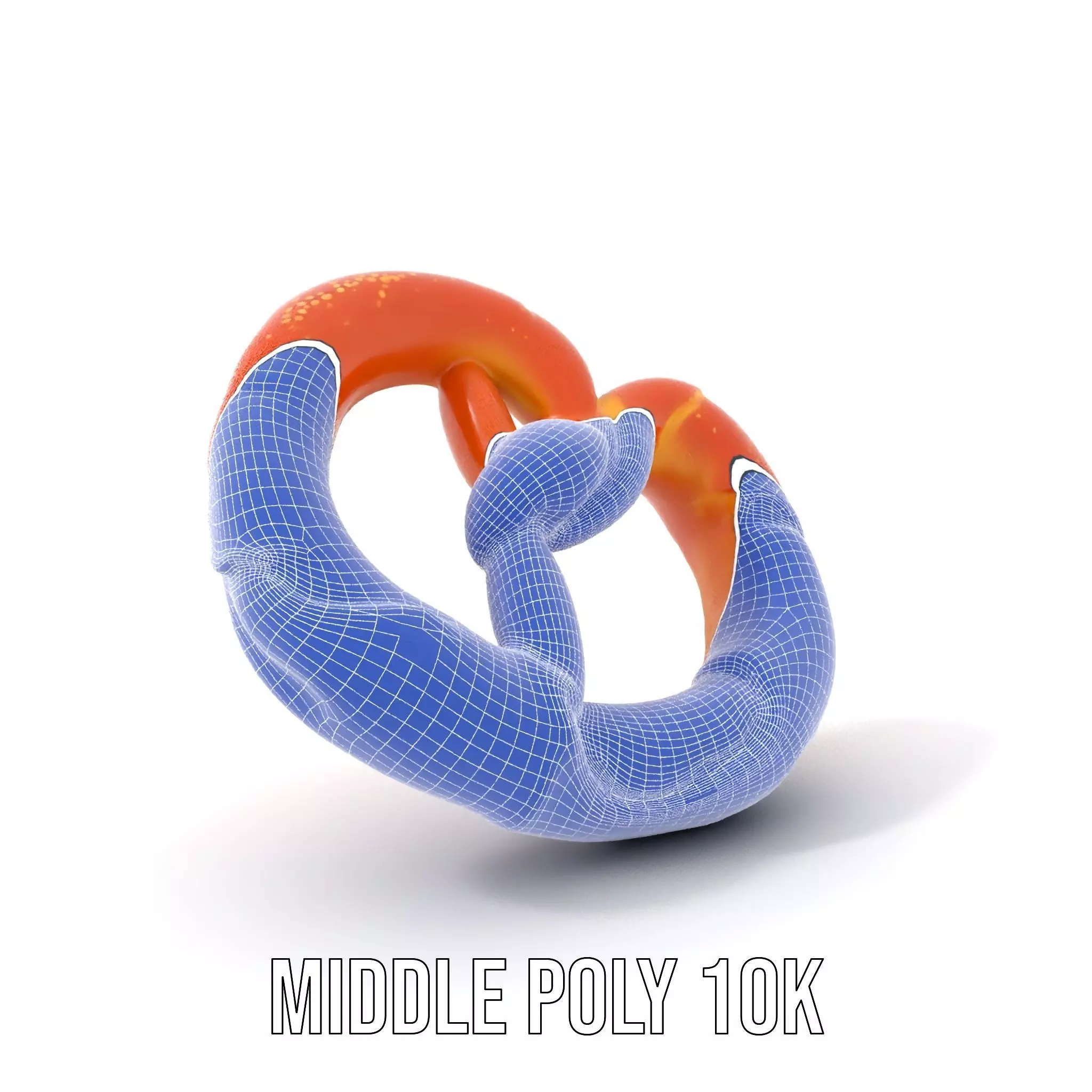 Realistic Pretzel Model Pack with PBR Textures Low-poly 3D model_24