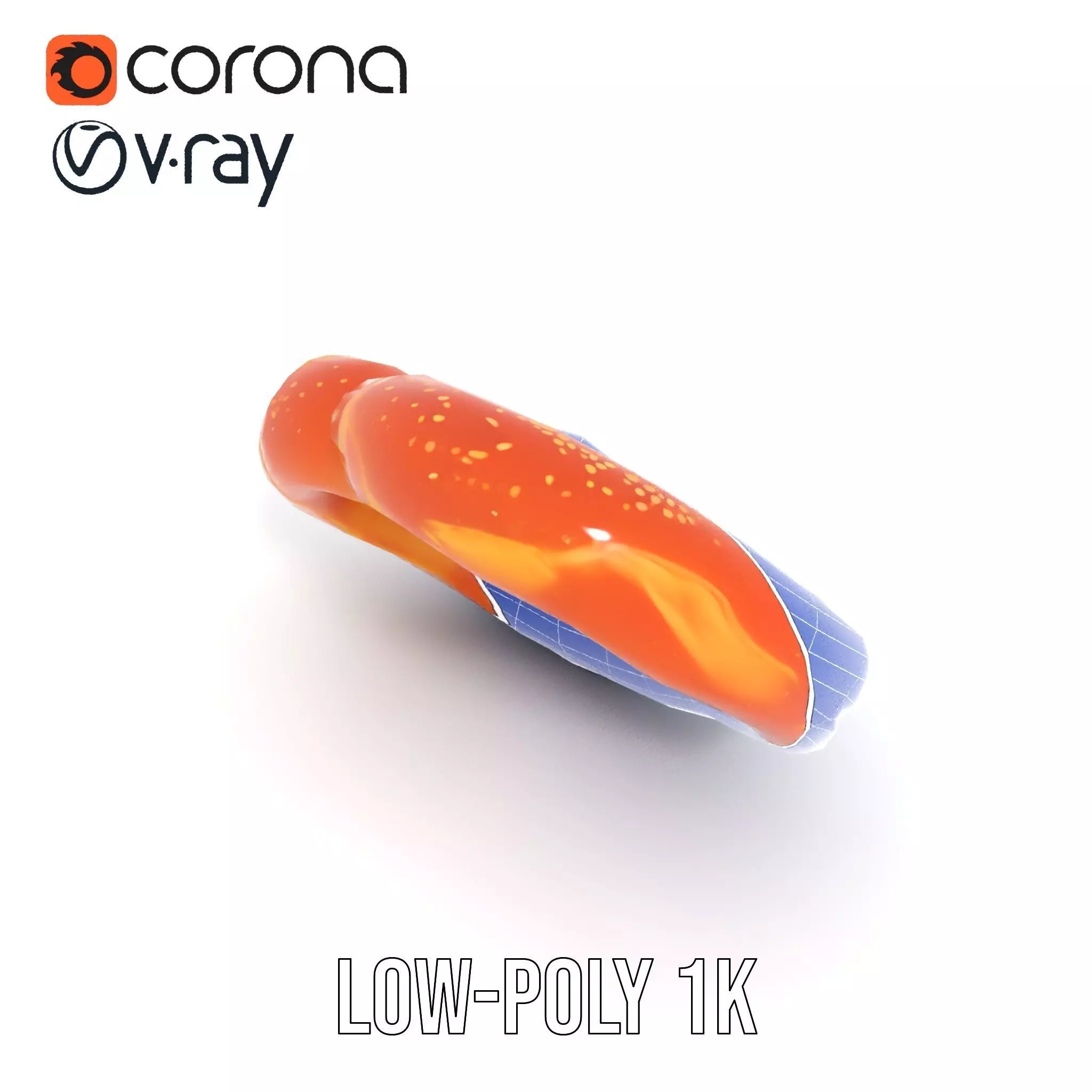 Realistic Pretzel Model Pack with PBR Textures Low-poly 3D model_17