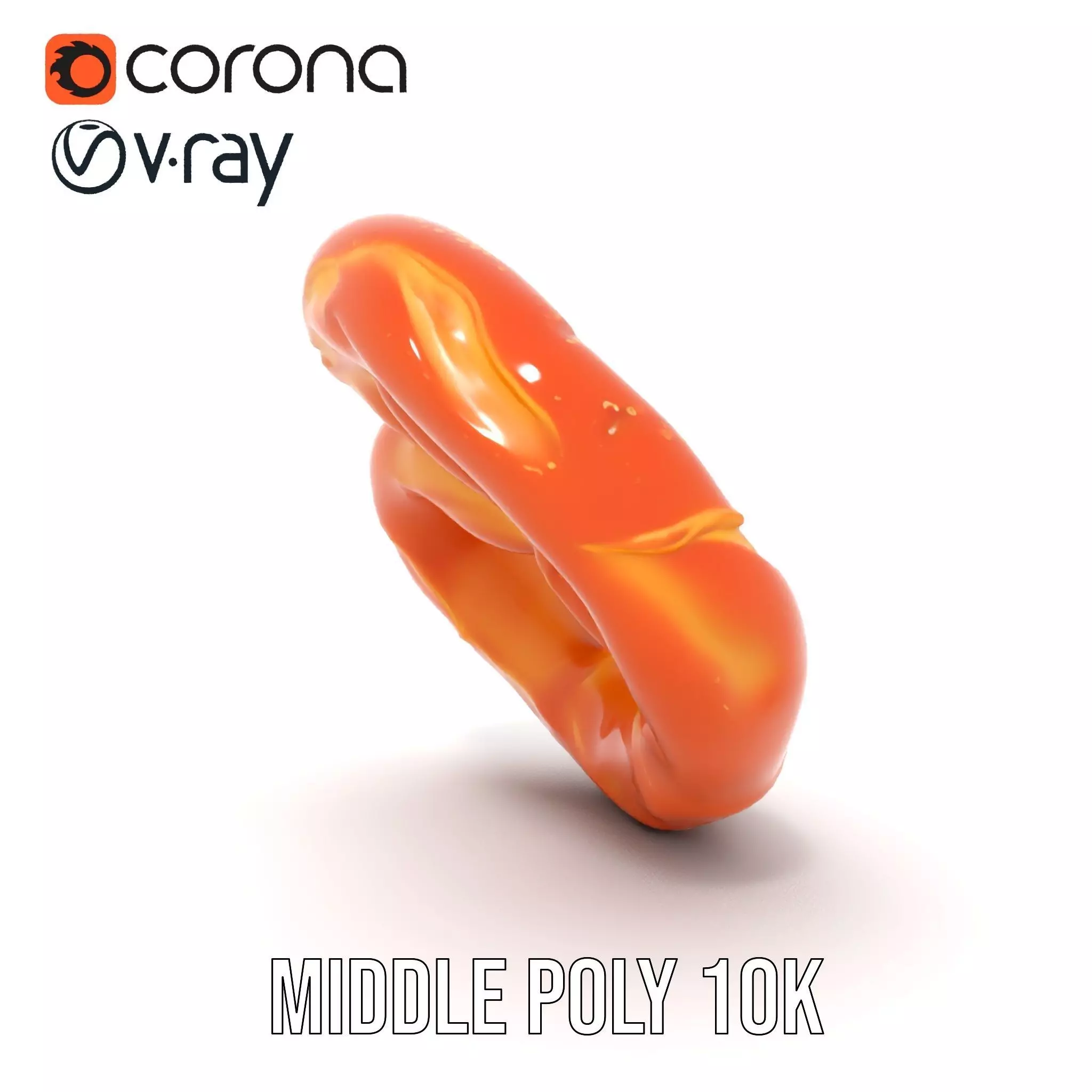 Realistic Pretzel Model Pack with PBR Textures Low-poly 3D model_19