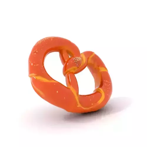 Realistic Pretzel Model Pack with PBR Textures Low-poly 3D model