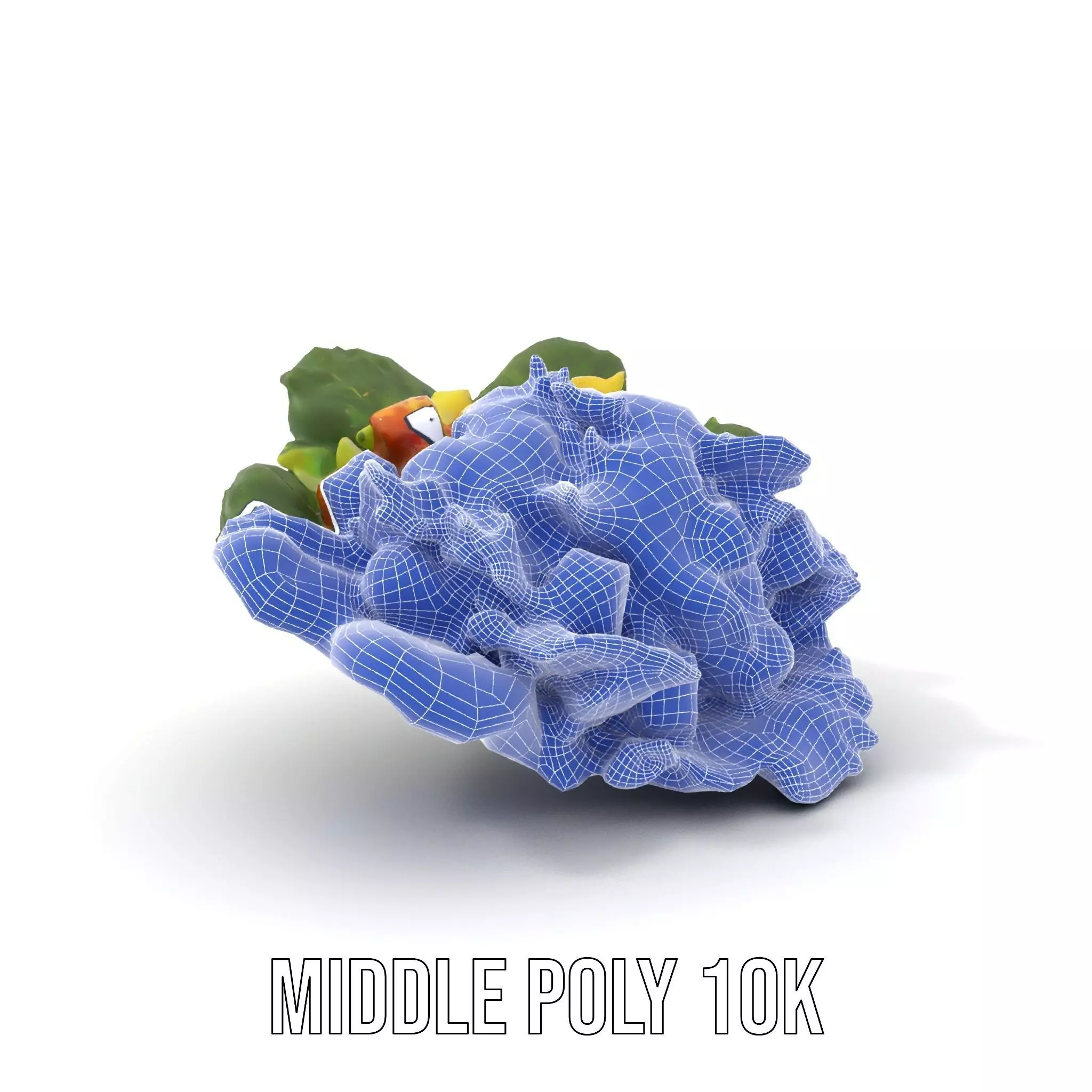 Caesar Salad Model Pack with Lettuce and Croutons Low-poly 3D model_21