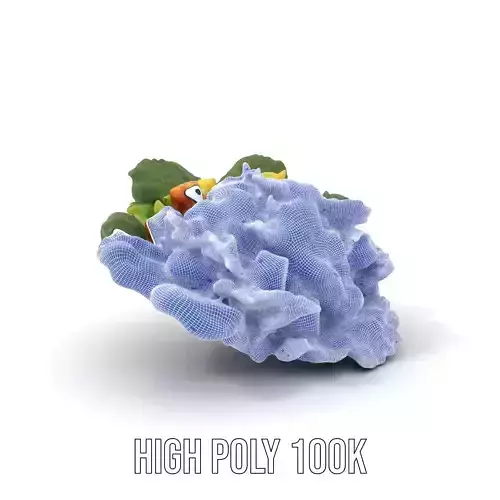Caesar Salad Model Pack with Lettuce and Croutons Low-poly 3D model 4