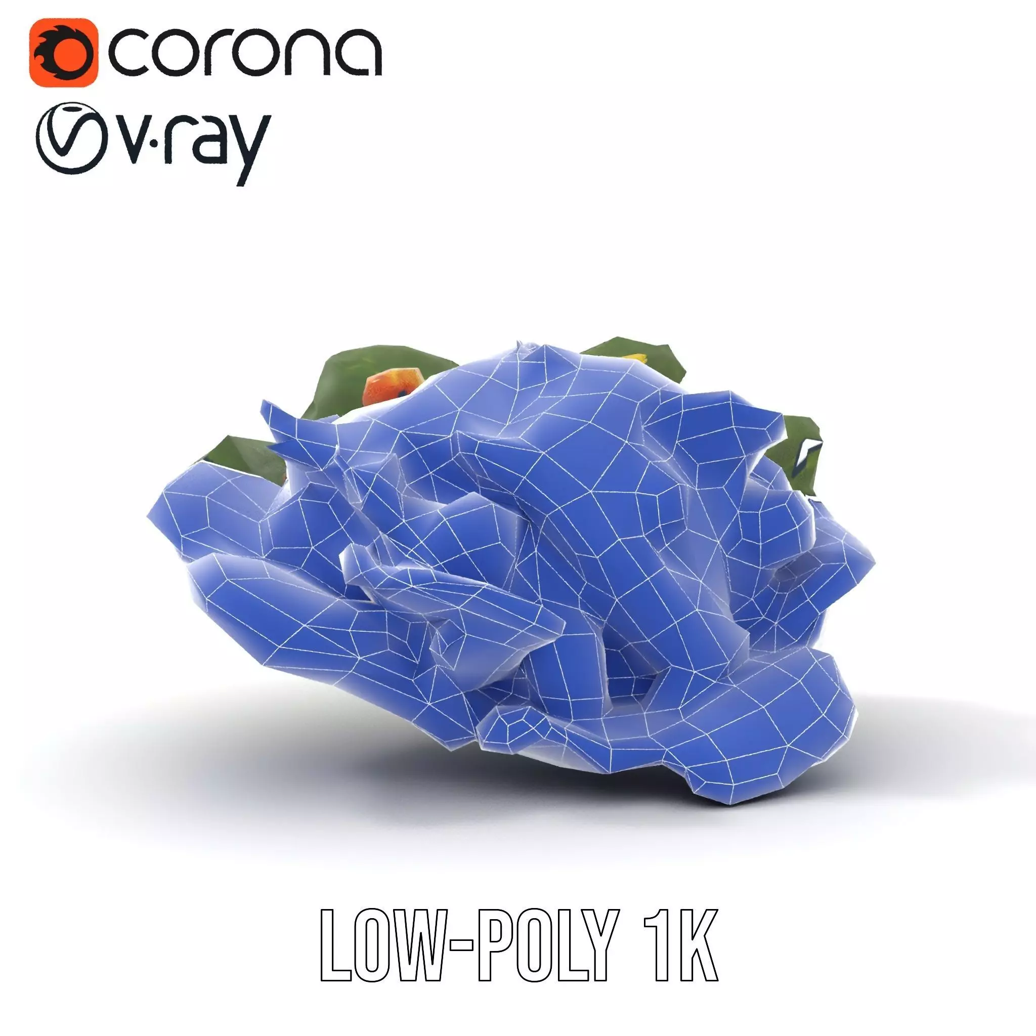 Caesar Salad Model Pack with Lettuce and Croutons Low-poly 3D model_22