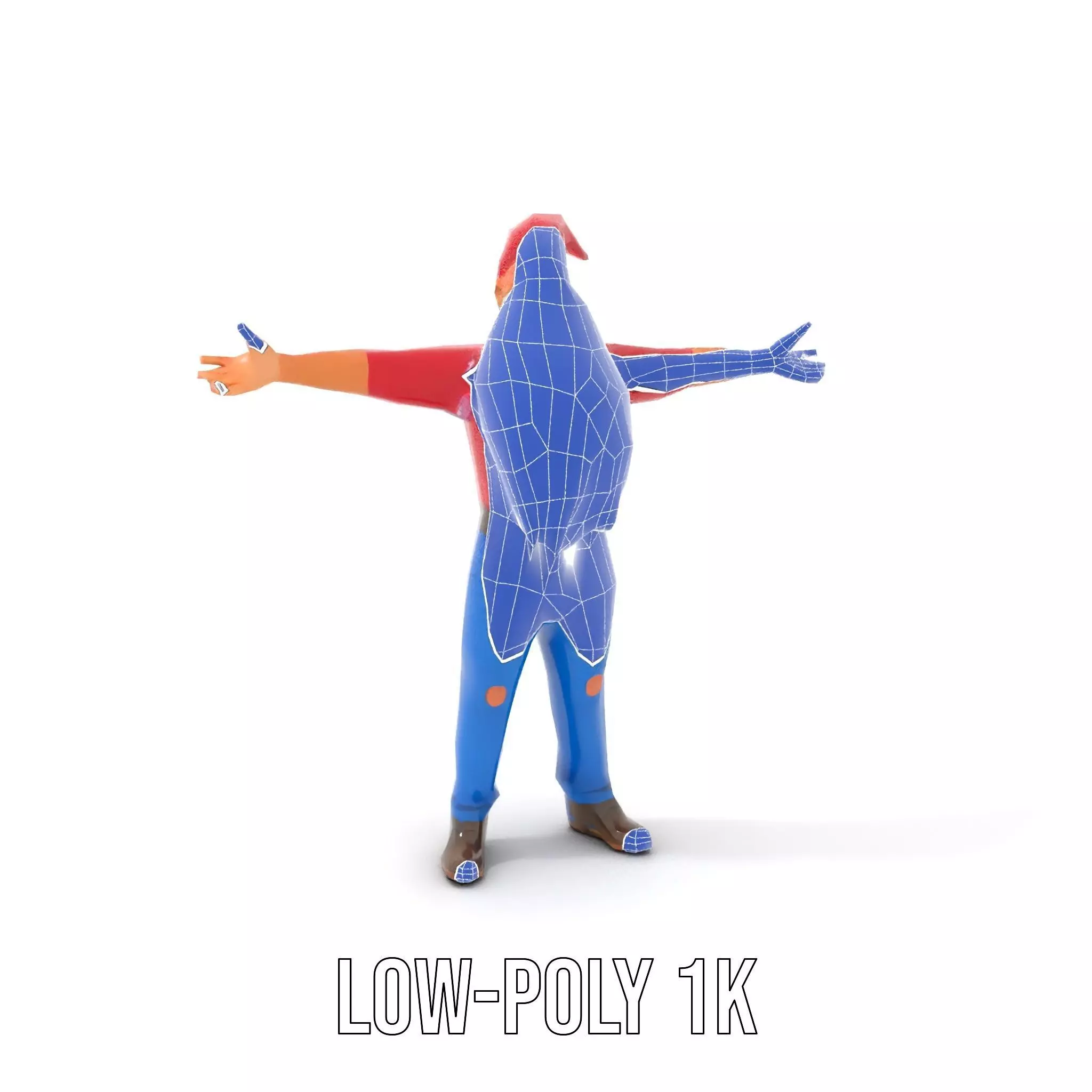 Bearded Gnome Character Model Pack Low-poly 3D model_24