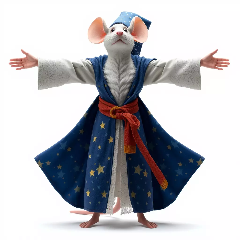 Wizard Mouse Character Model Pack Low-poly 3D model_2