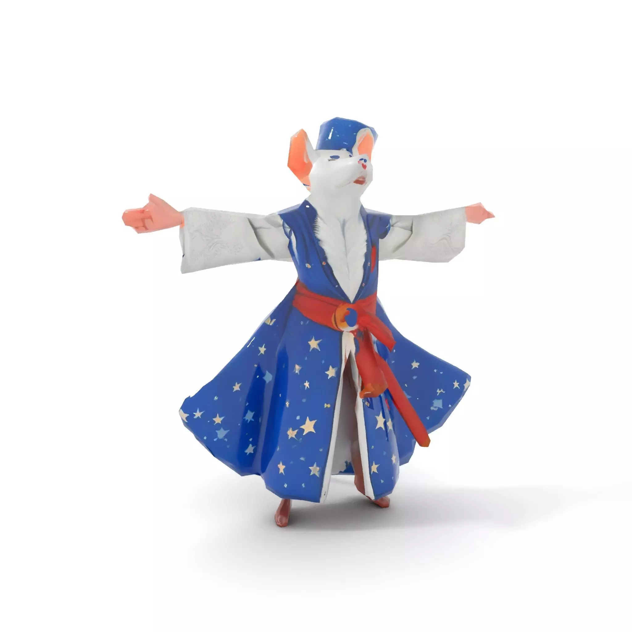 Wizard Mouse Character Model Pack Low-poly 3D model_7