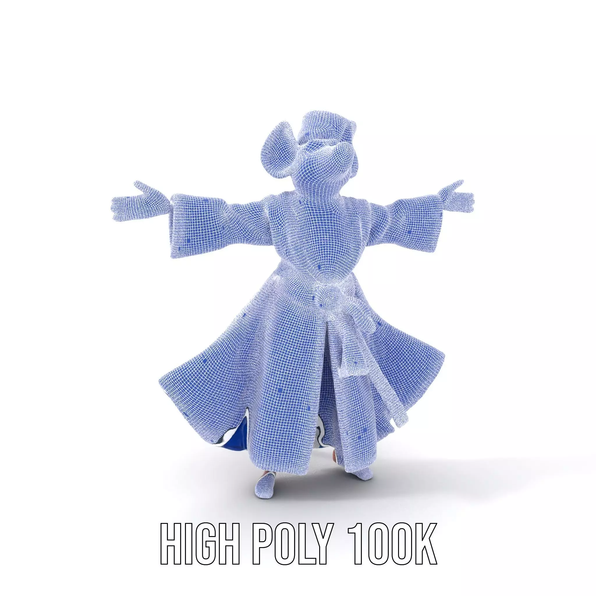 Wizard Mouse Character Model Pack Low-poly 3D model_4