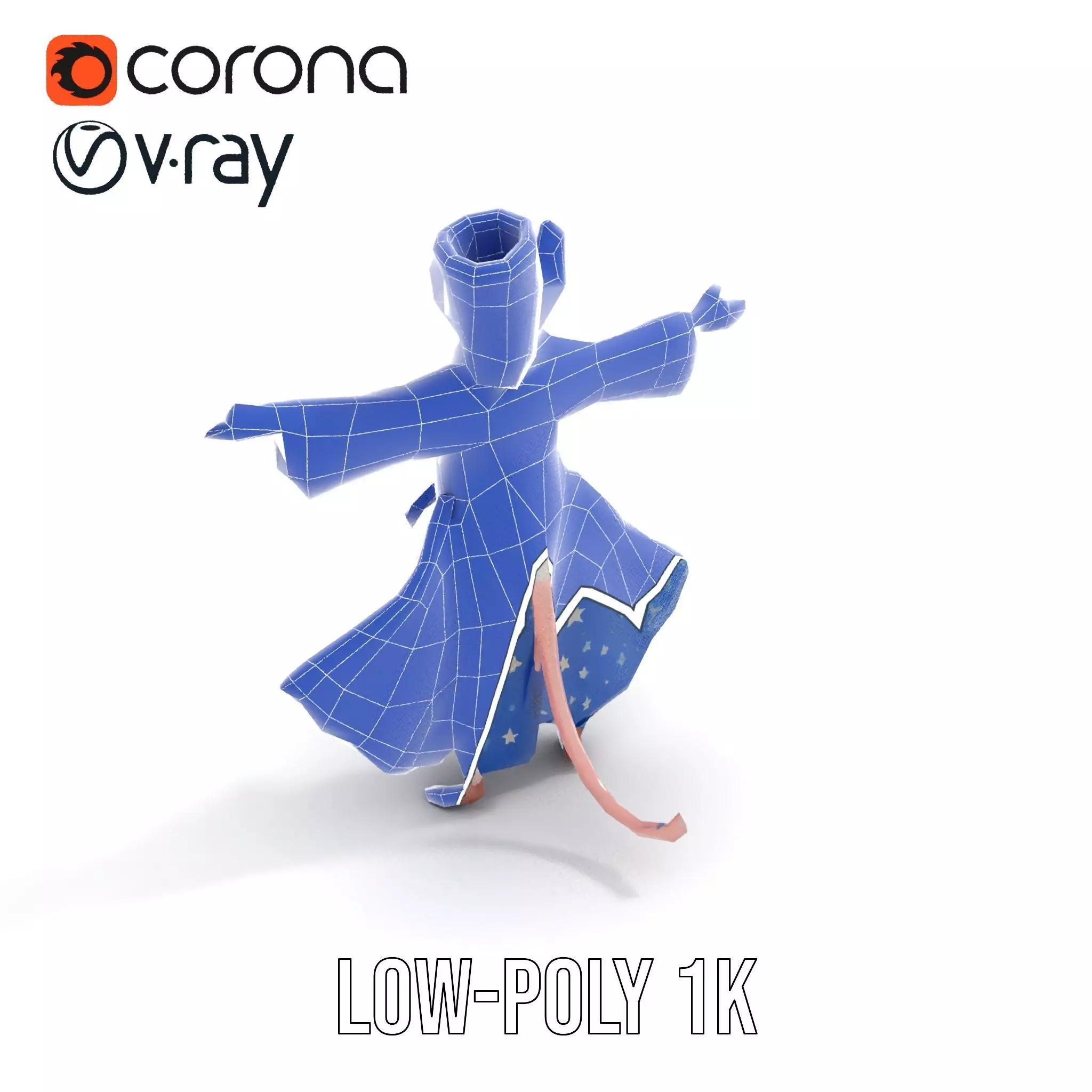 Wizard Mouse Character Model Pack Low-poly 3D model_21