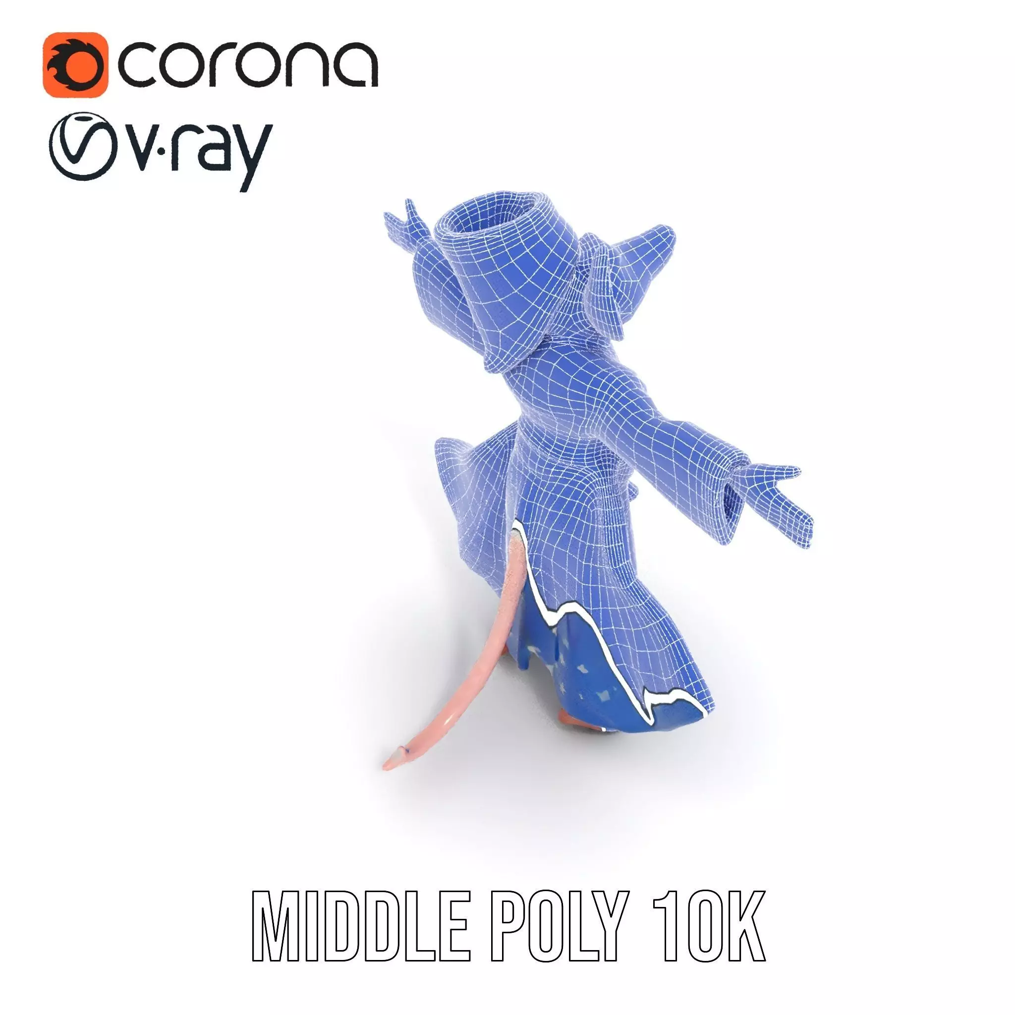 Wizard Mouse Character Model Pack Low-poly 3D model_12