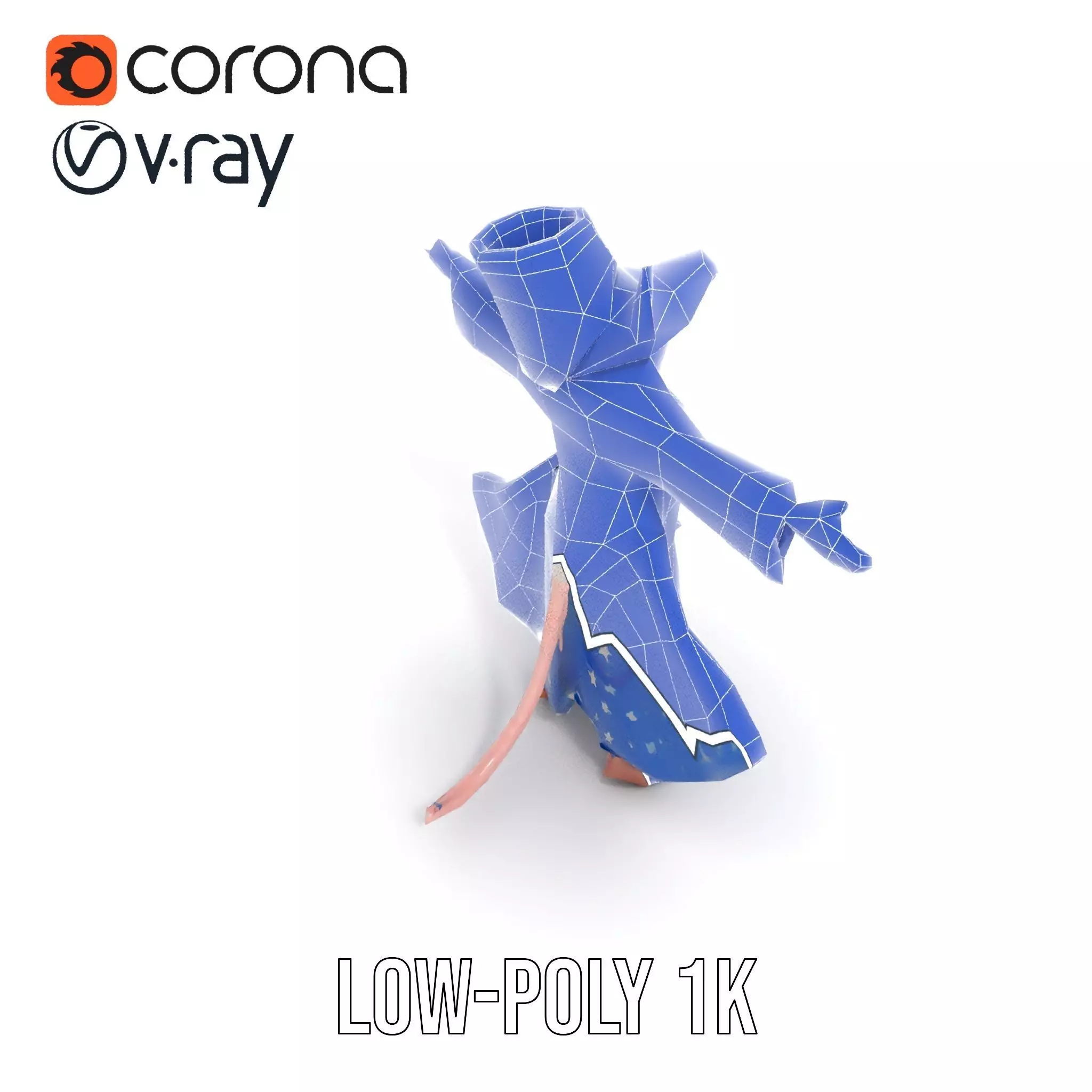 Wizard Mouse Character Model Pack Low-poly 3D model_27