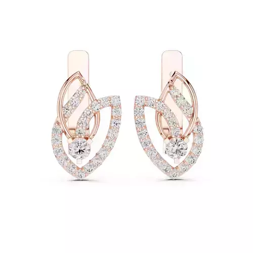 Round Diamond Stud Lever Back Earring 3DM STL Video