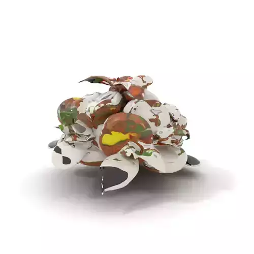 Colorful Grain Salad Bowl Model Pack Low-poly 3D model