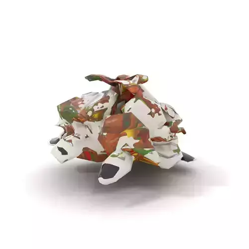 Colorful Grain Salad Bowl Model Pack Low-poly 3D model 7