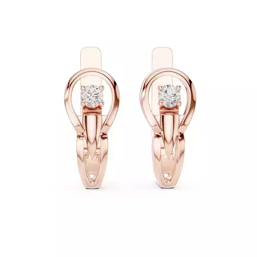 Solitaire Round Diamond Feminine Earring 3DM STL Video