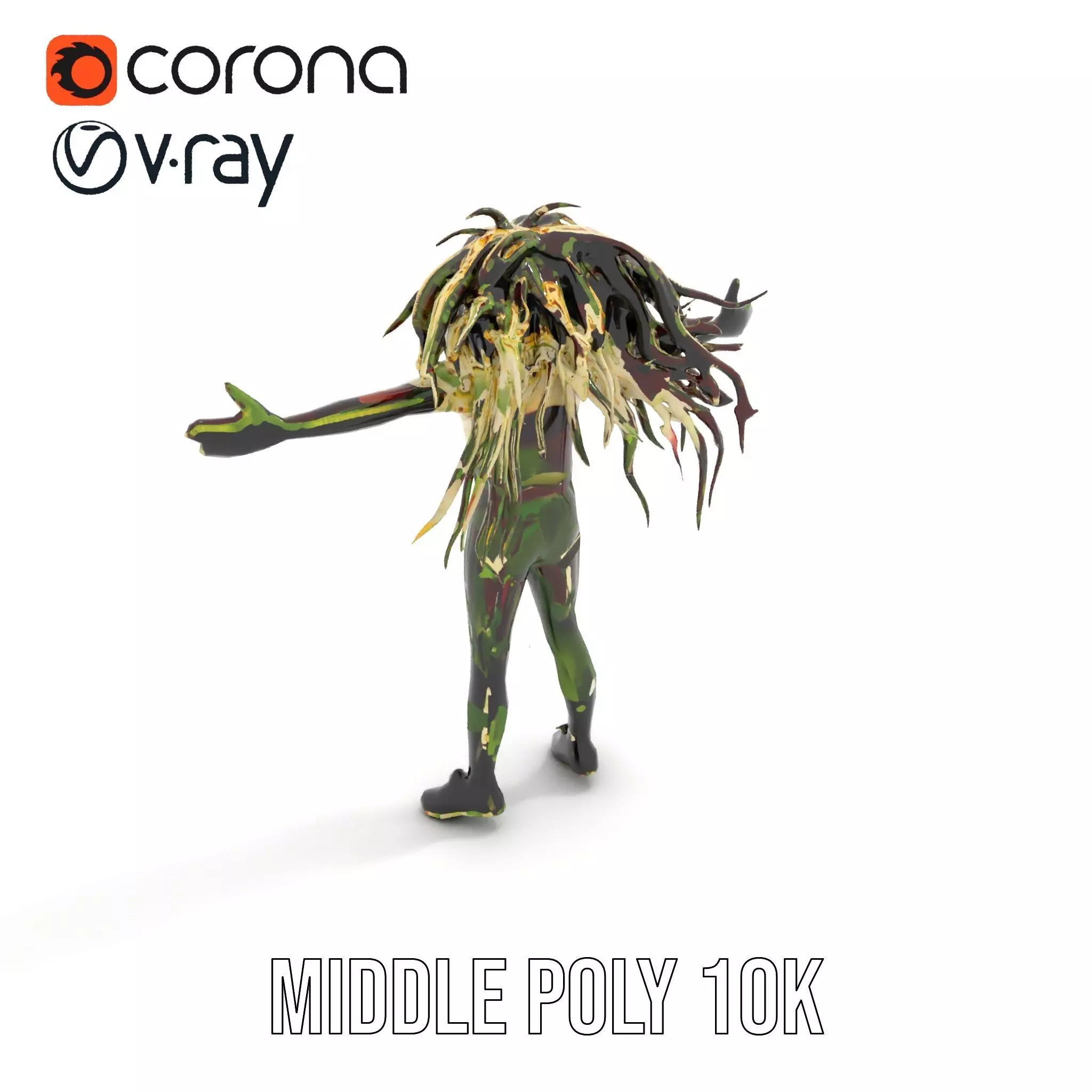 Beetroot Salad with Arugula and Cheese Model Pack Low-poly 3D model_6