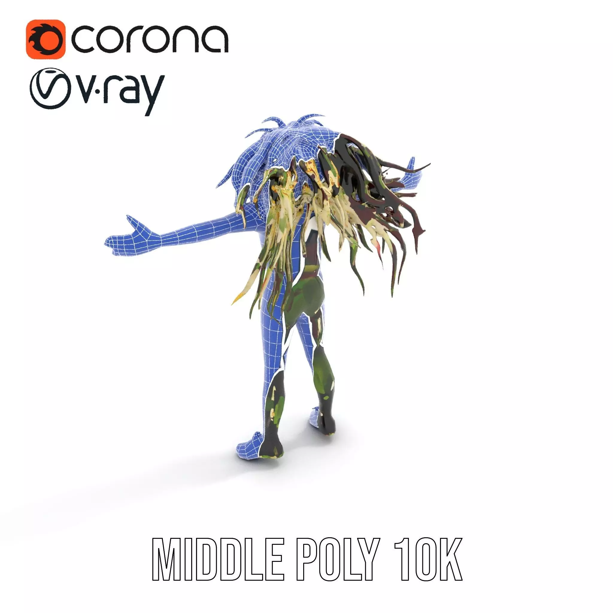 Beetroot Salad with Arugula and Cheese Model Pack Low-poly 3D model_21