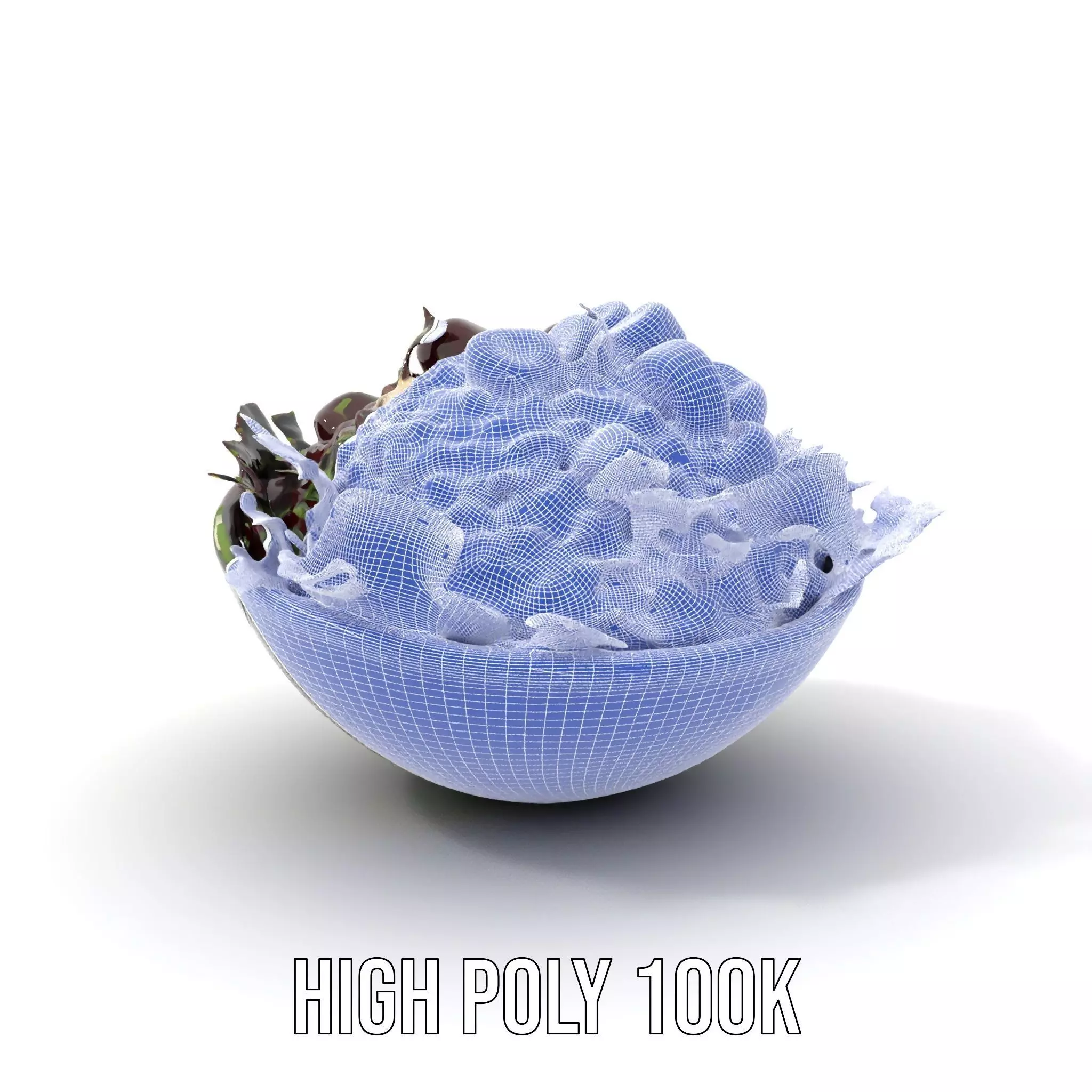 Beetroot Salad with Arugula and Cheese Model Pack Low-poly 3D model_4