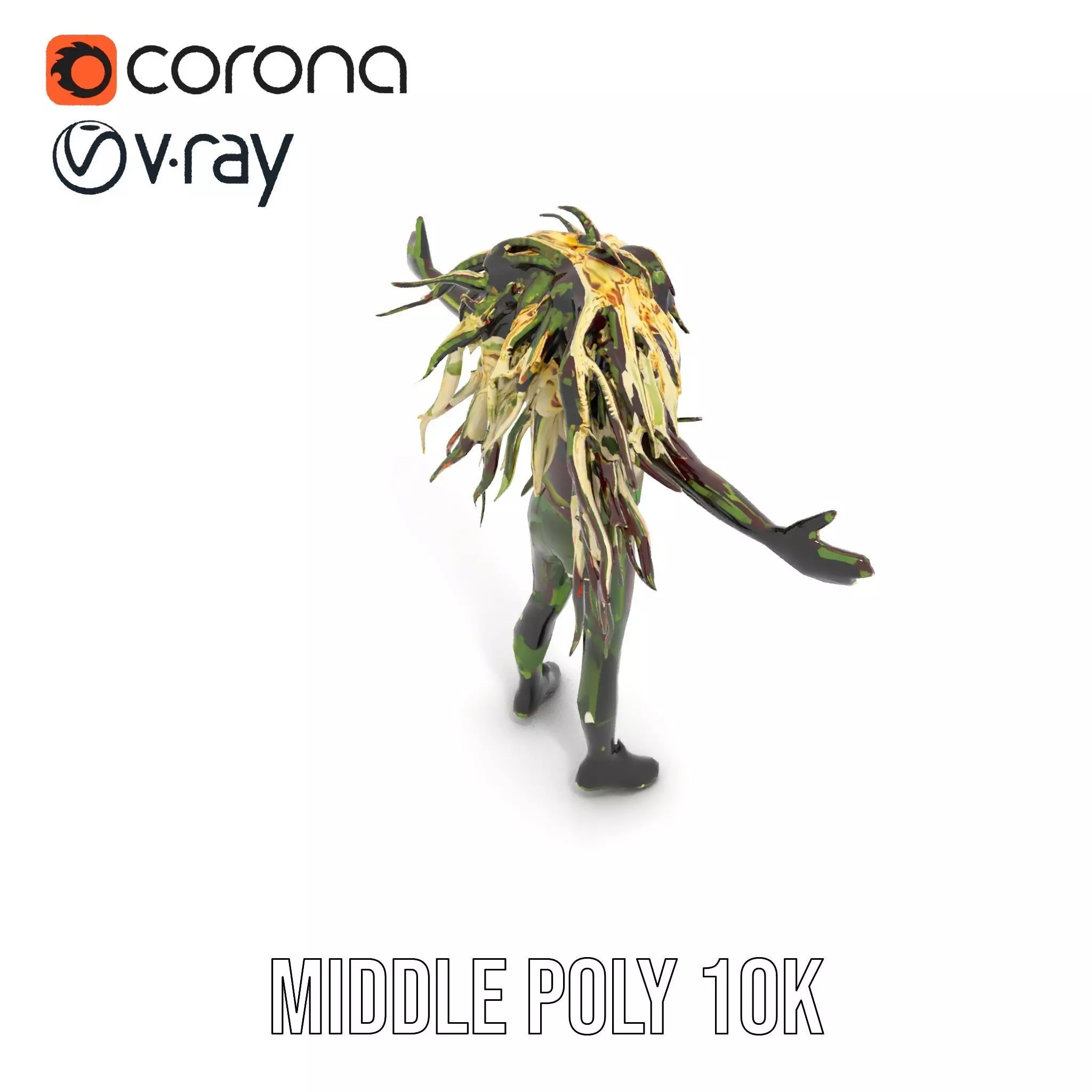 Beetroot Salad with Arugula and Cheese Model Pack Low-poly 3D model_10