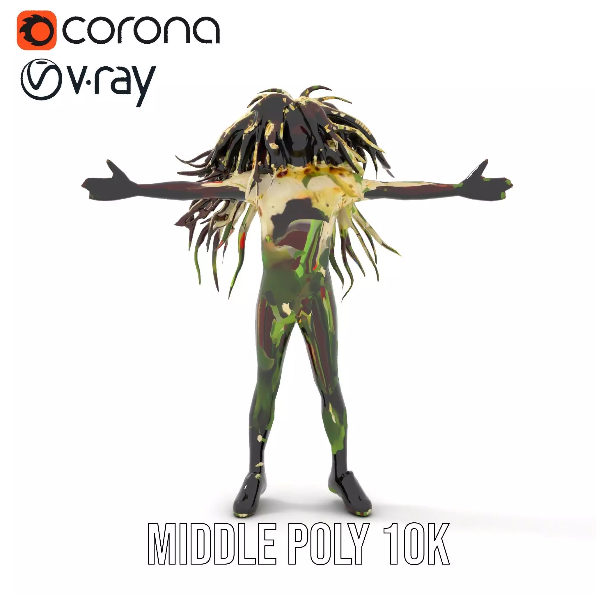 Beetroot Salad with Arugula and Cheese Model Pack Low-poly 3D model_18