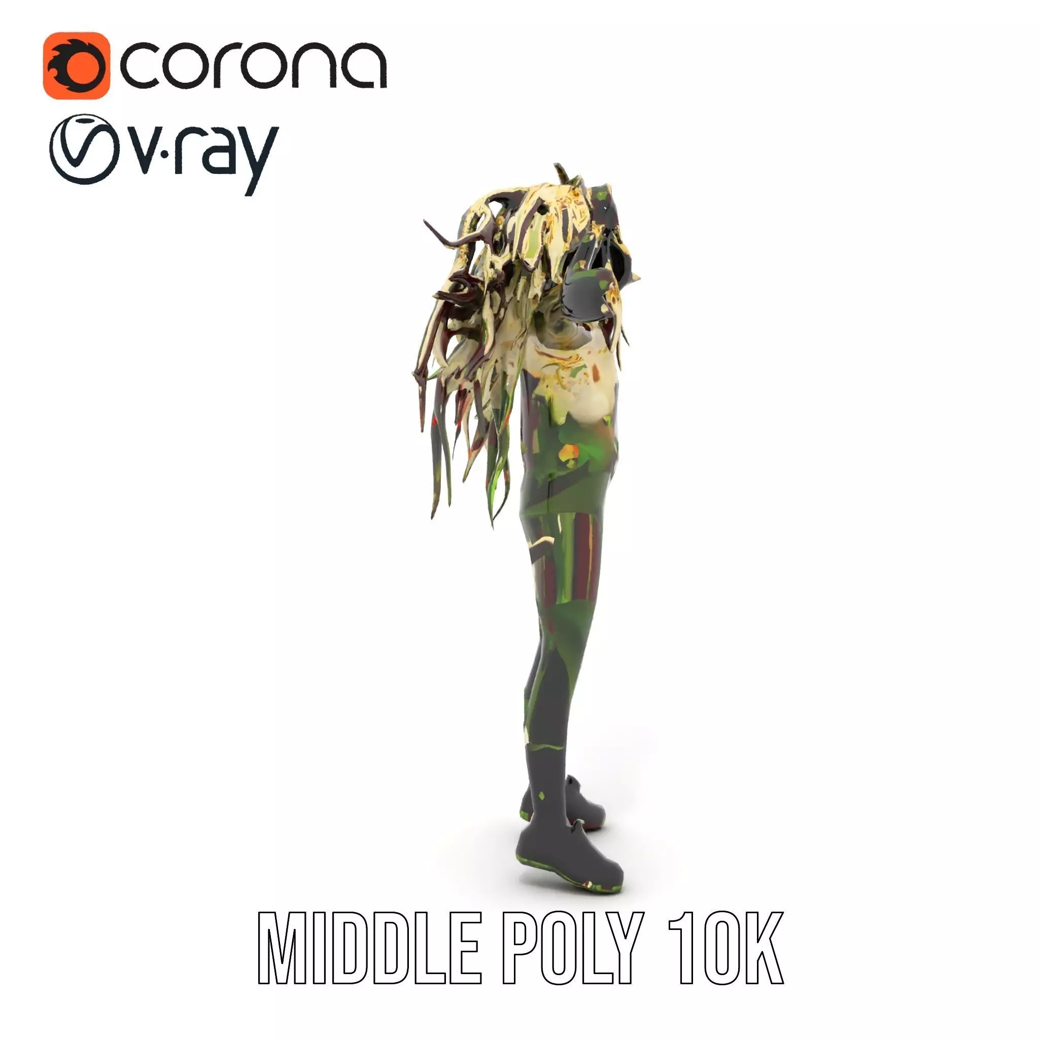 Beetroot Salad with Arugula and Cheese Model Pack Low-poly 3D model_23