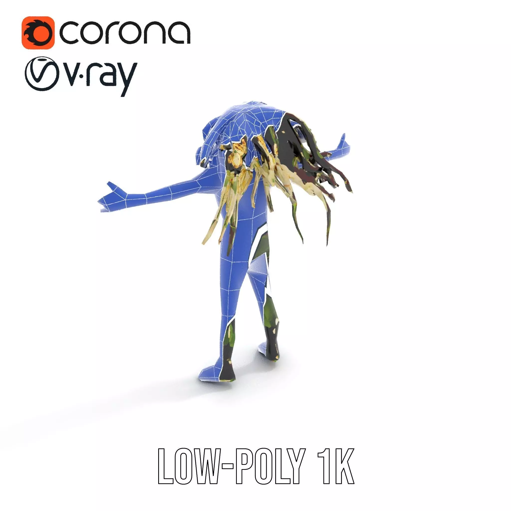 Beetroot Salad with Arugula and Cheese Model Pack Low-poly 3D model_24