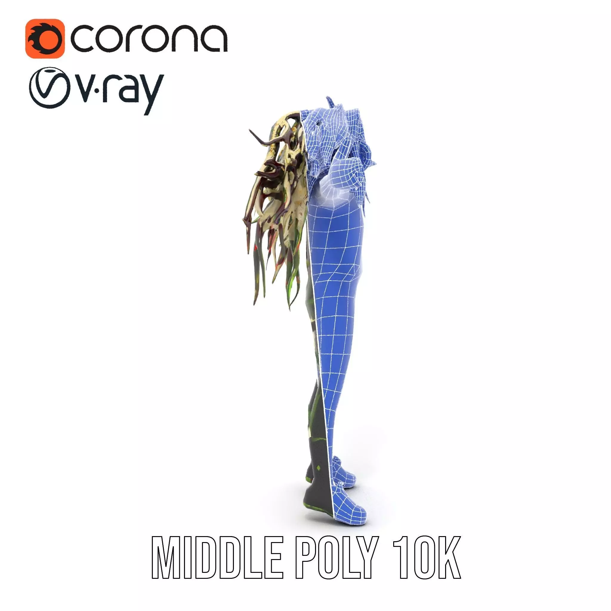 Beetroot Salad with Arugula and Cheese Model Pack Low-poly 3D model_29