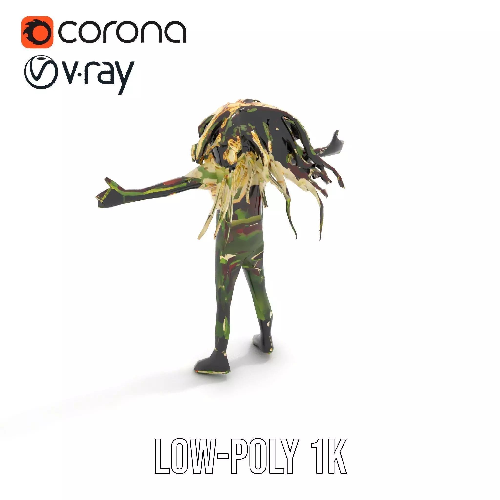 Beetroot Salad with Arugula and Cheese Model Pack Low-poly 3D model_7