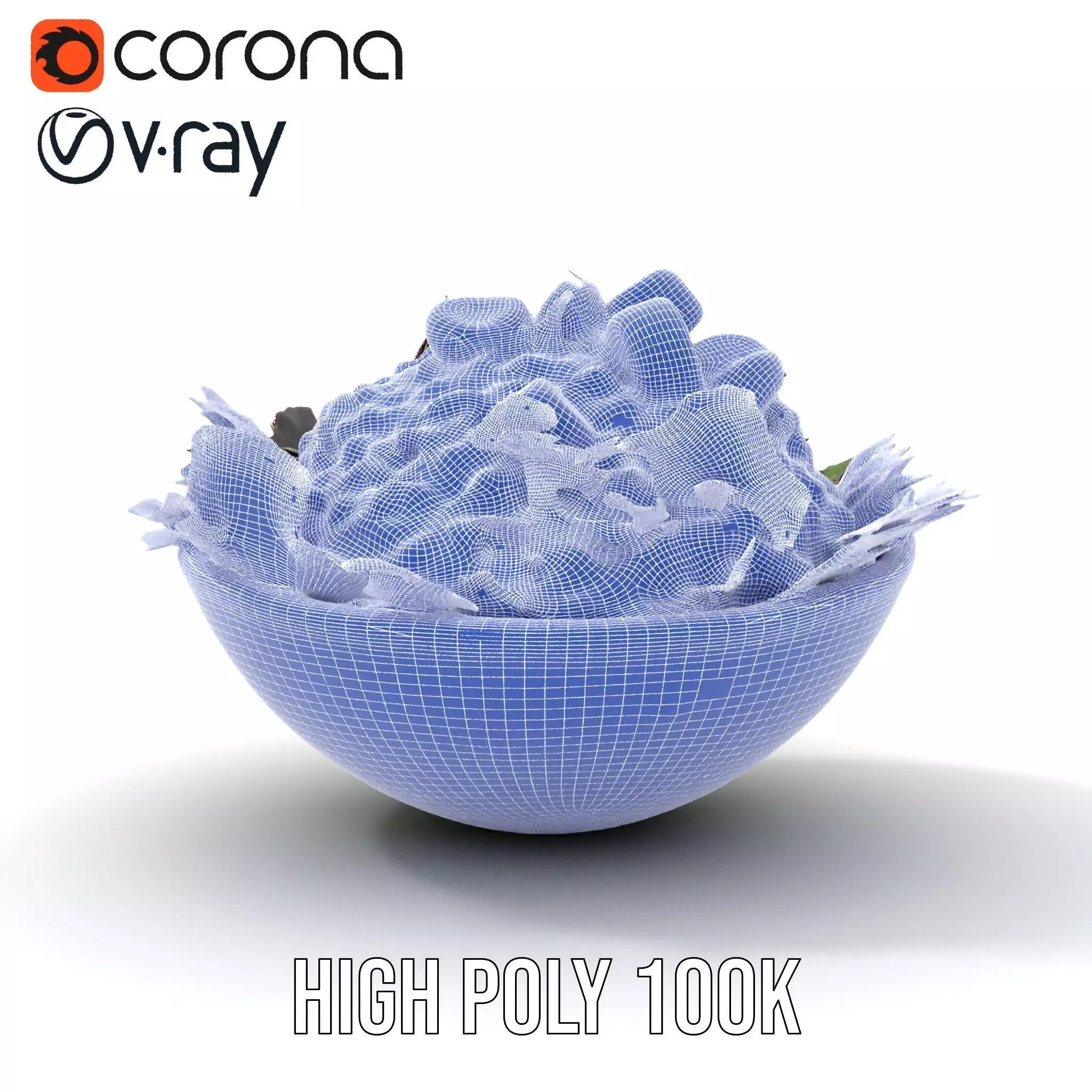 Beetroot Salad with Arugula and Cheese Model Pack Low-poly 3D model_31