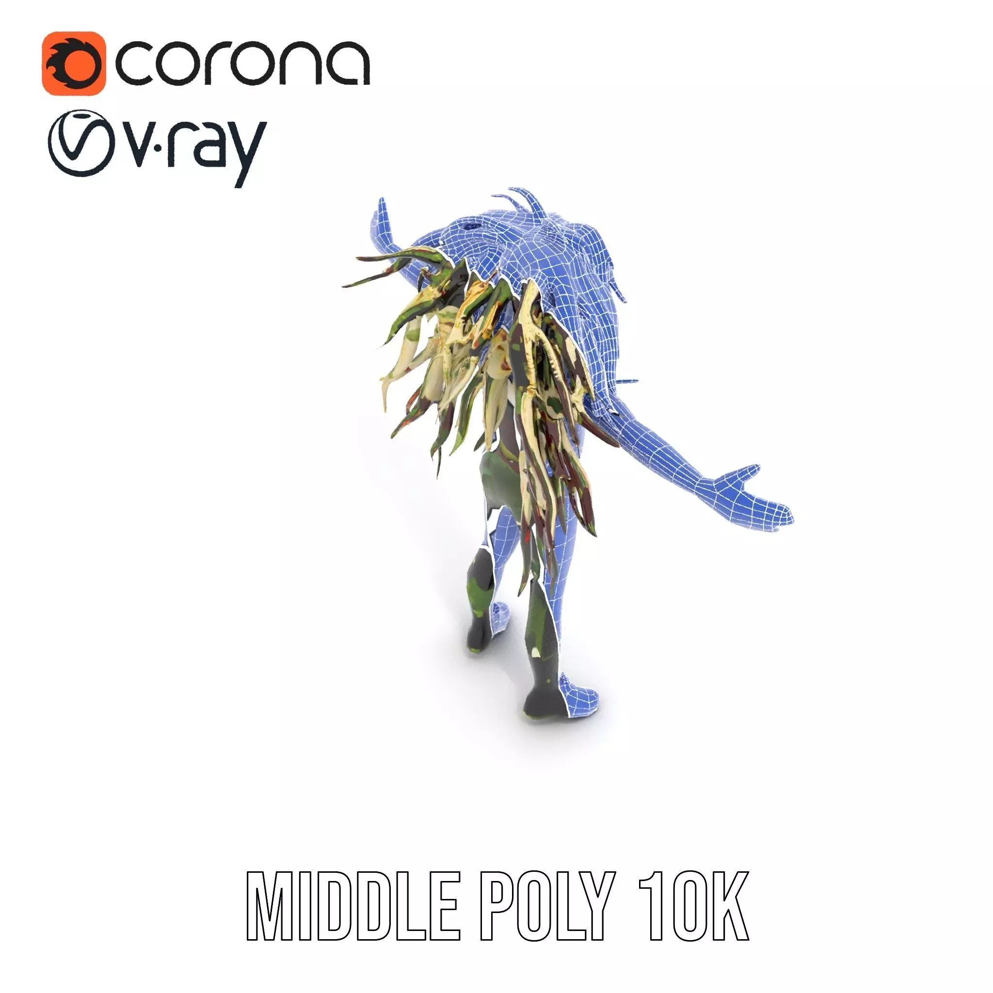 Beetroot Salad with Arugula and Cheese Model Pack Low-poly 3D model_13