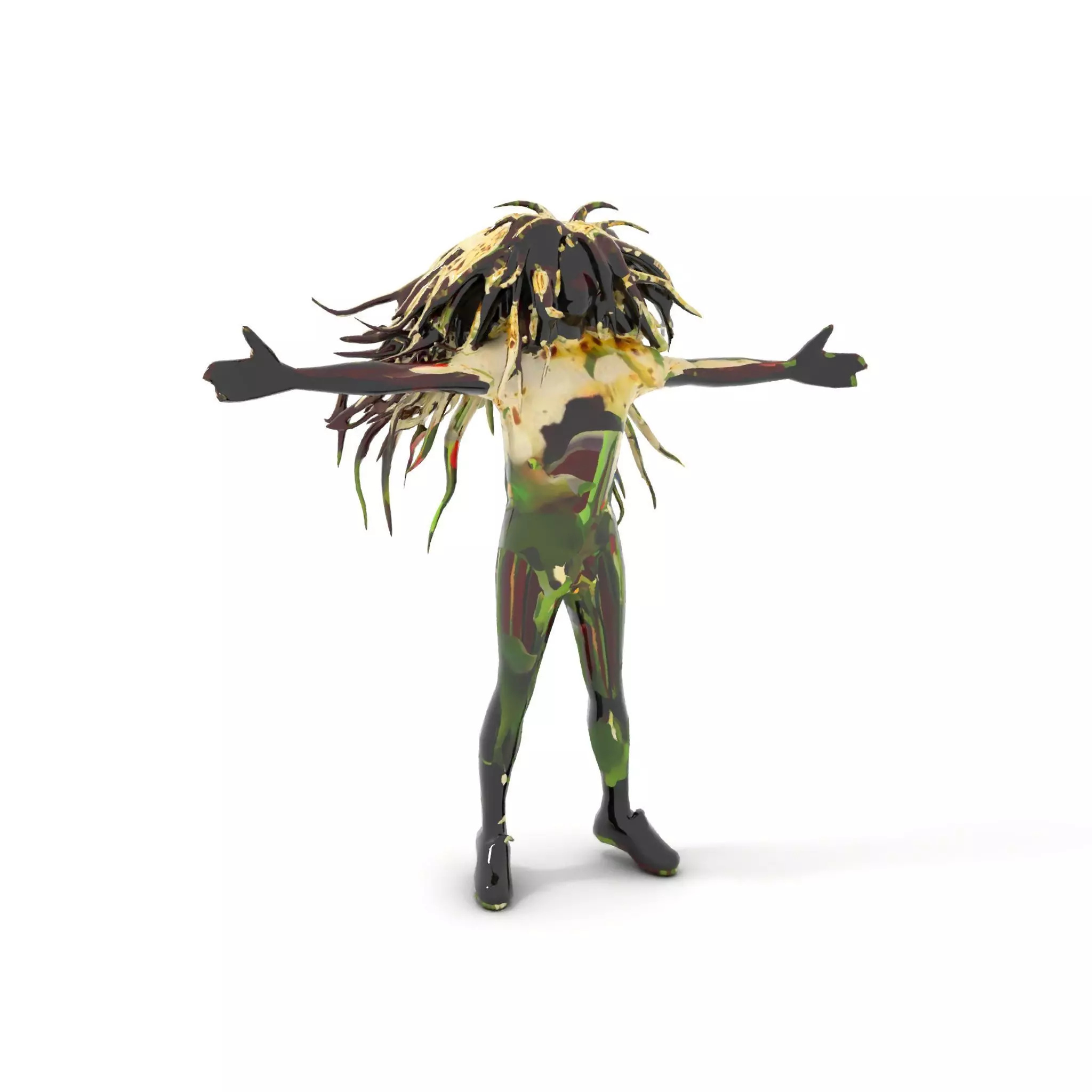 Beetroot Salad with Arugula and Cheese Model Pack Low-poly 3D model_5