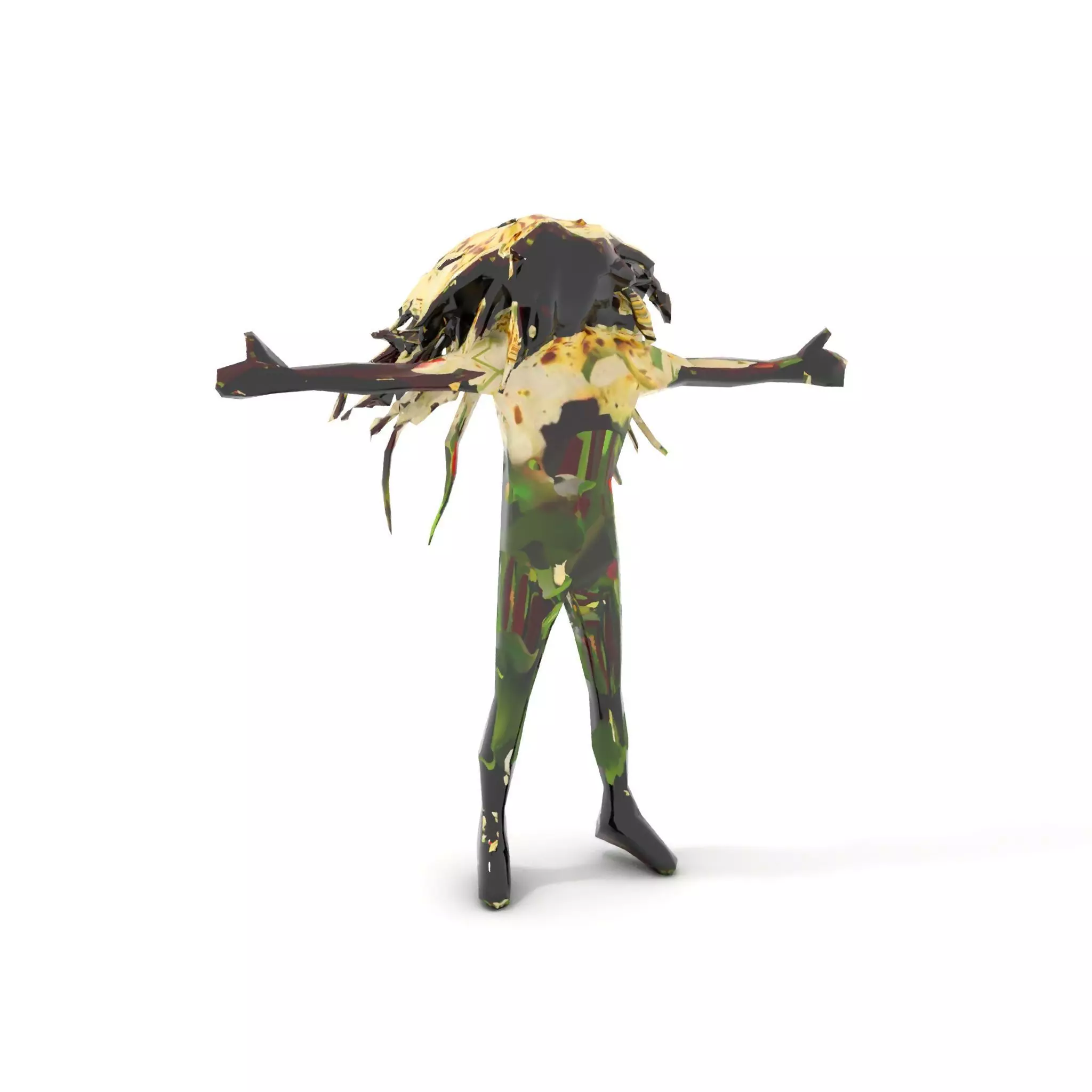 Beetroot Salad with Arugula and Cheese Model Pack Low-poly 3D model_8